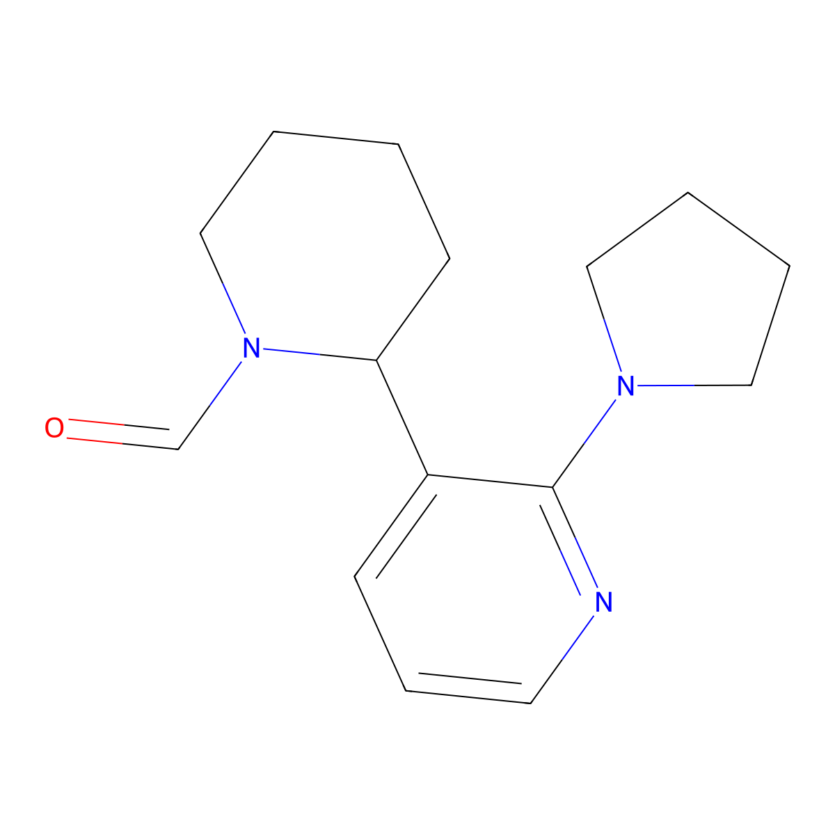 2-(2-(Pyrrolidin-1-yl)pyridin-3-yl)piperidine-1-carbaldehyde molecular structure, CAS 1352492-45-5