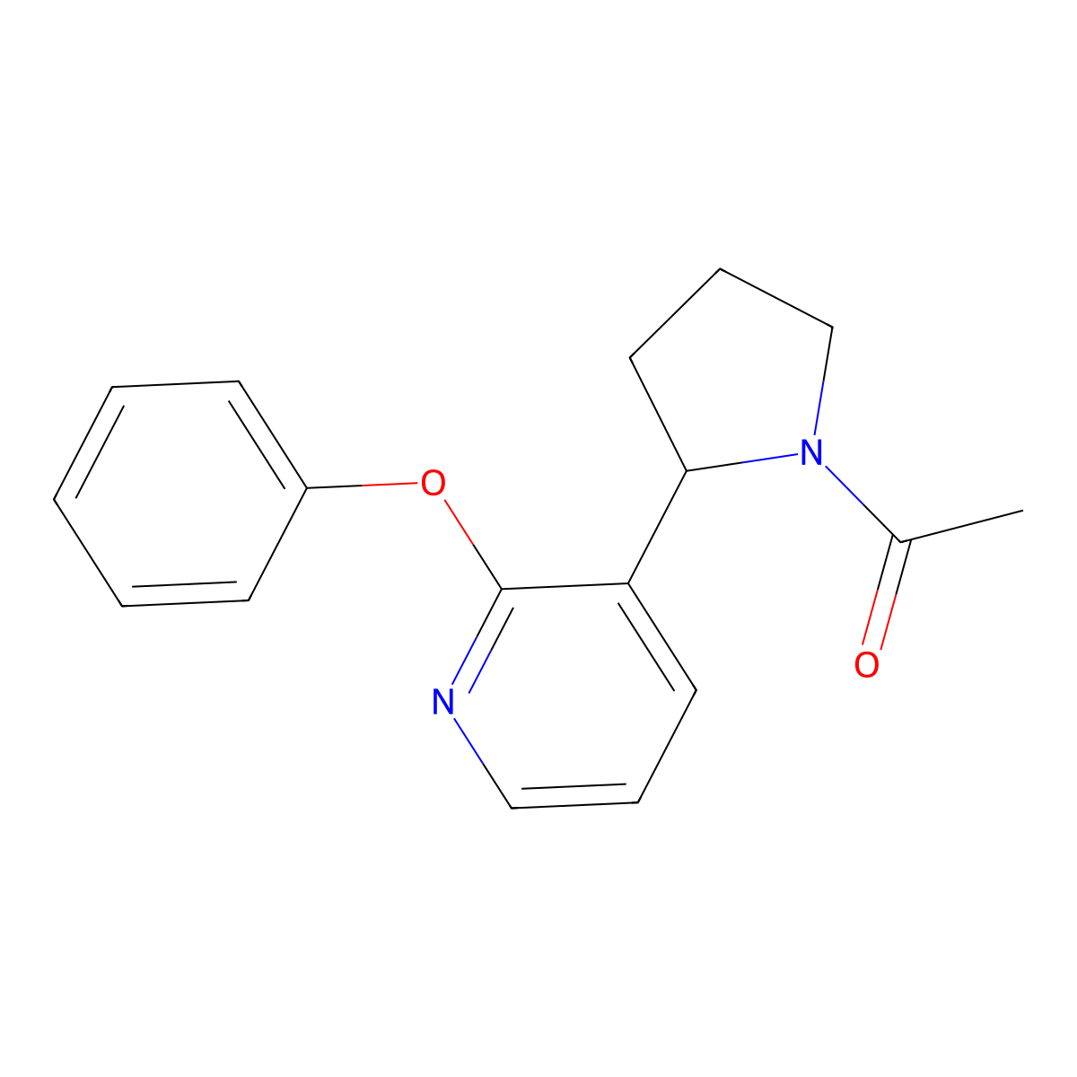 1-(2-(2-Phenoxypyridin-3-yl)pyrrolidin-1-yl)ethanone molecular structure, CAS 1352493-90-3