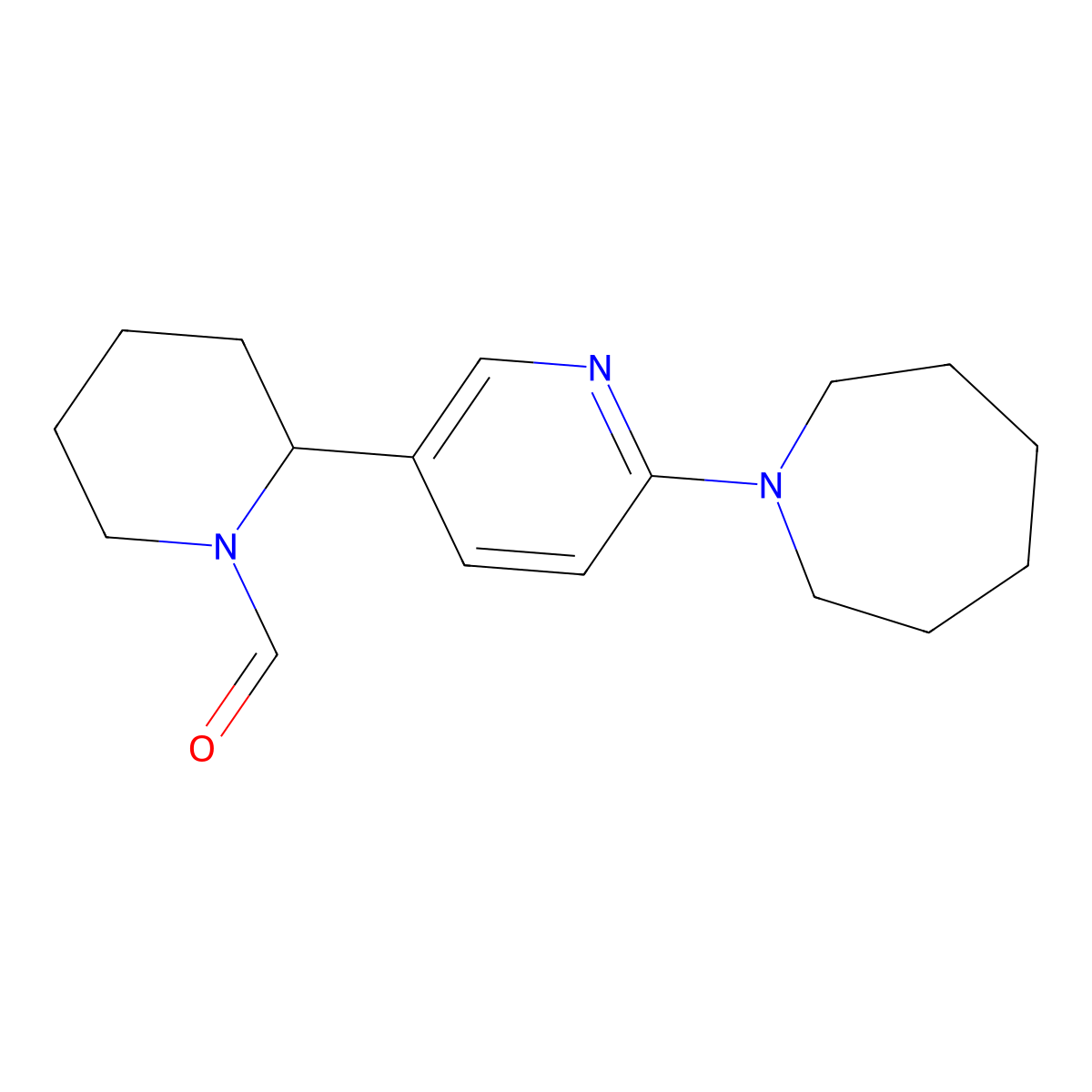 2-(6-(Azepan-1-yl)pyridin-3-yl)piperidine-1-carbaldehyde molecular structure, CAS 1352494-03-1