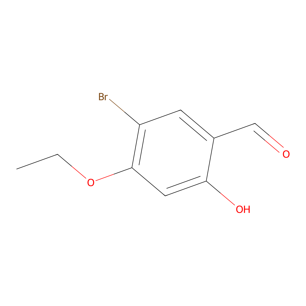 5-Bromo-4-ethoxy-2-hydroxybenzaldehyde molecular structure, CAS 1352494-28-0