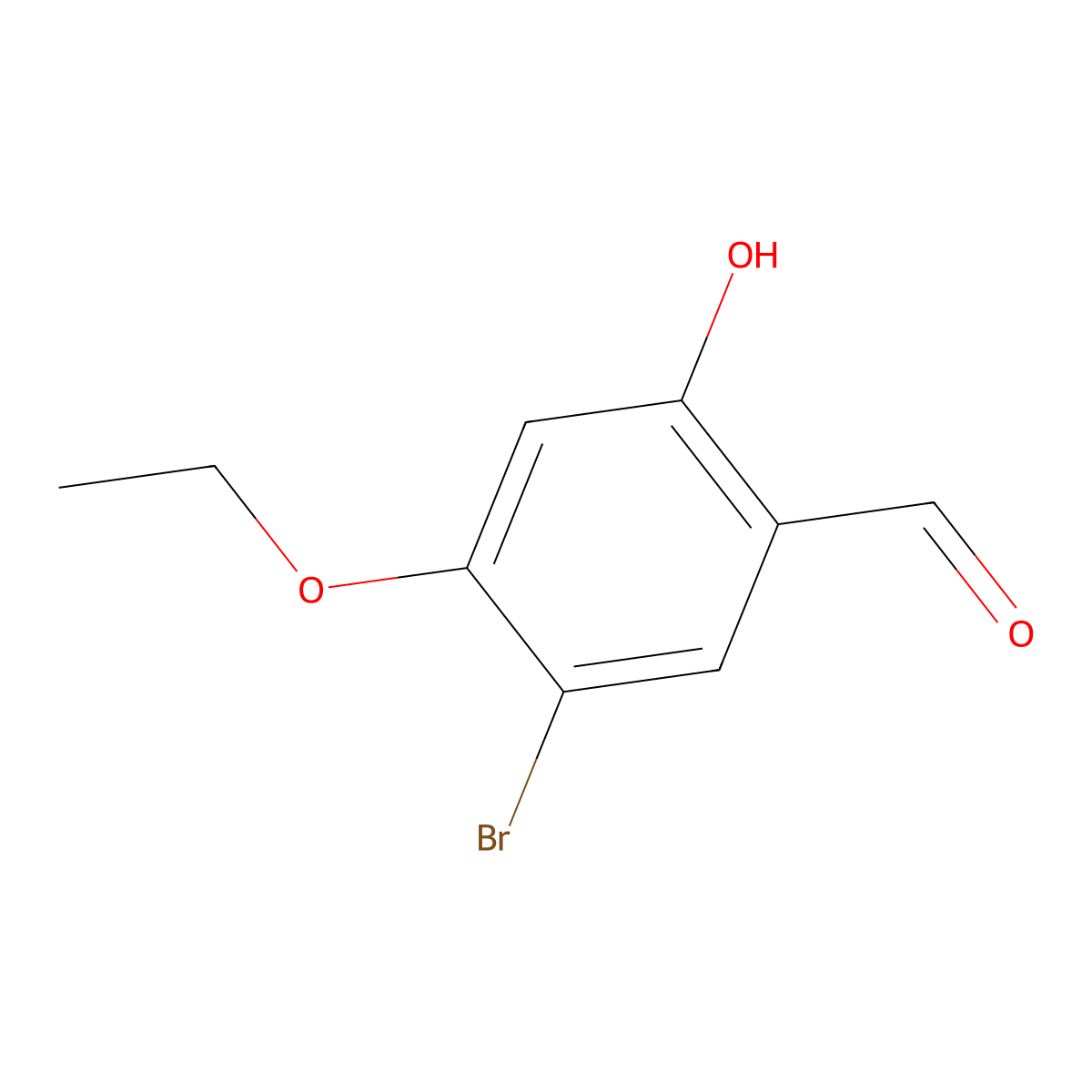 5-Bromo-4-ethoxy-2-hydroxybenzaldehyde molecular structure, CAS 1352494-28-0