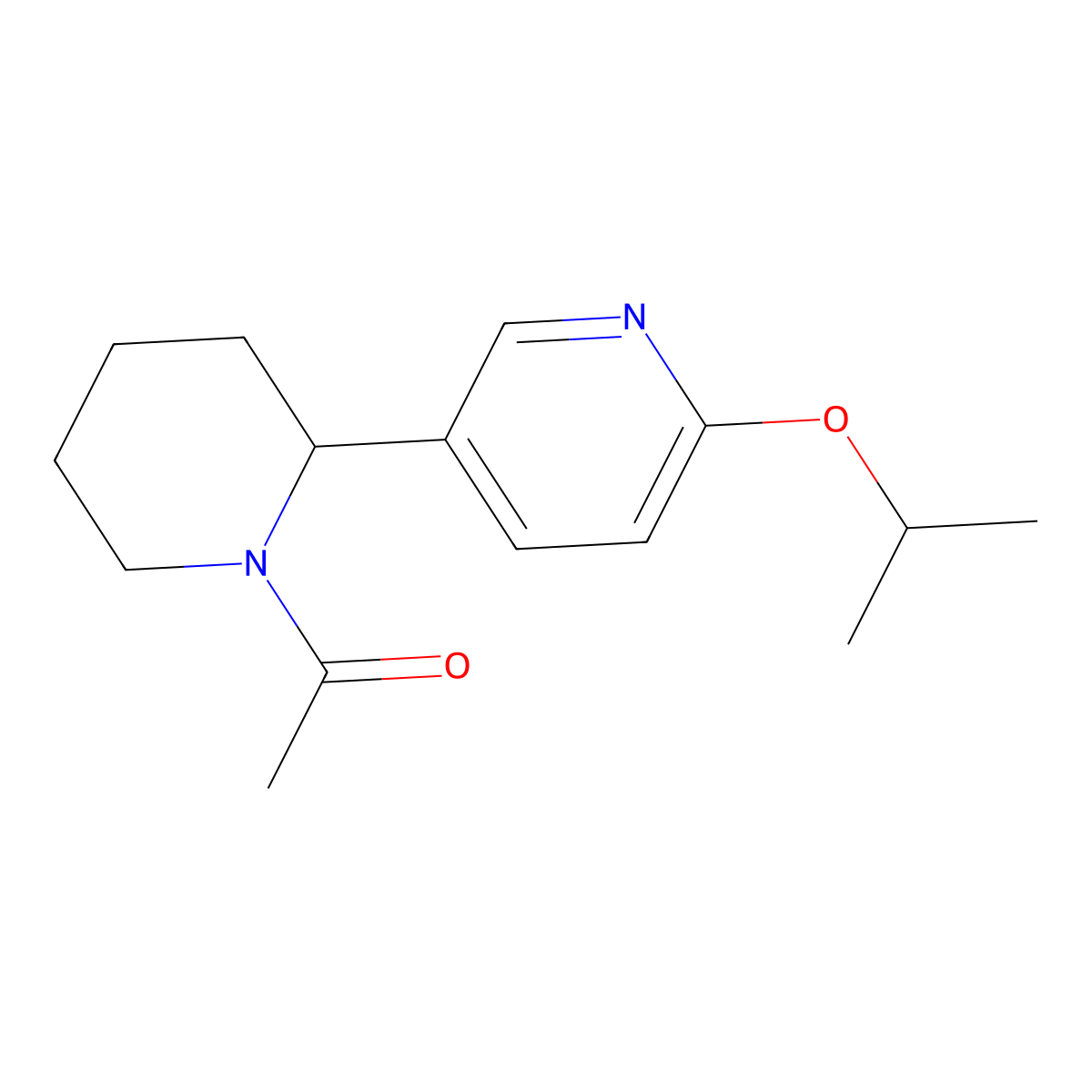 1-(2-(6-Isopropoxypyridin-3-yl)piperidin-1-yl)ethanone molecular structure, CAS 1352494-42-8