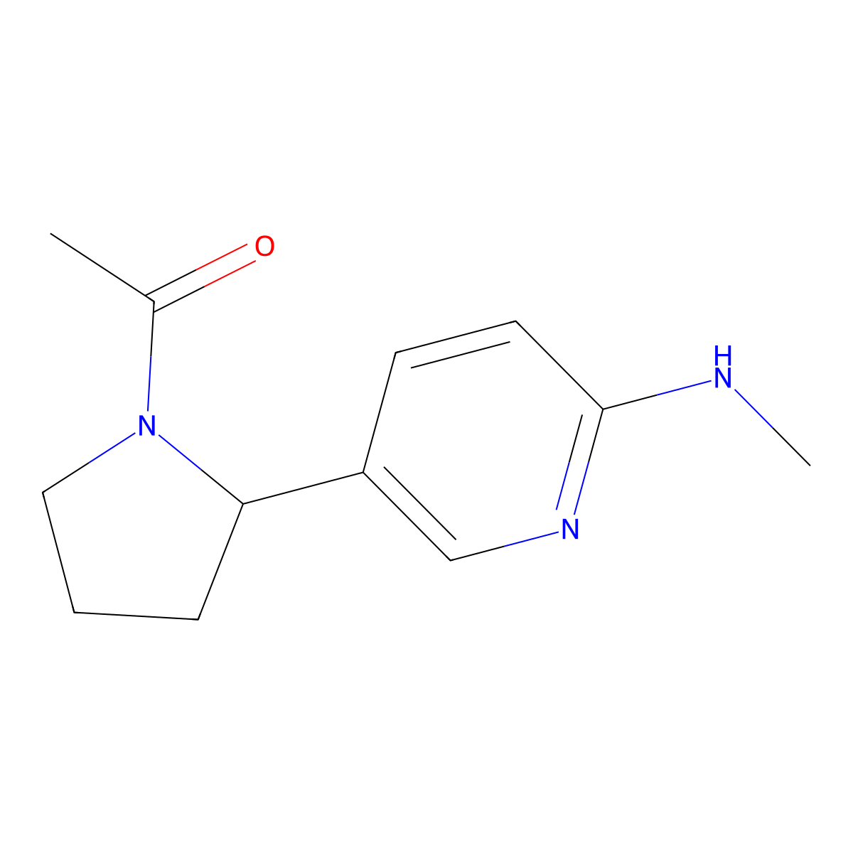 1-(2-(6-(Methylamino)pyridin-3-yl)pyrrolidin-1-yl)ethanone molecular structure, CAS 1352494-78-0