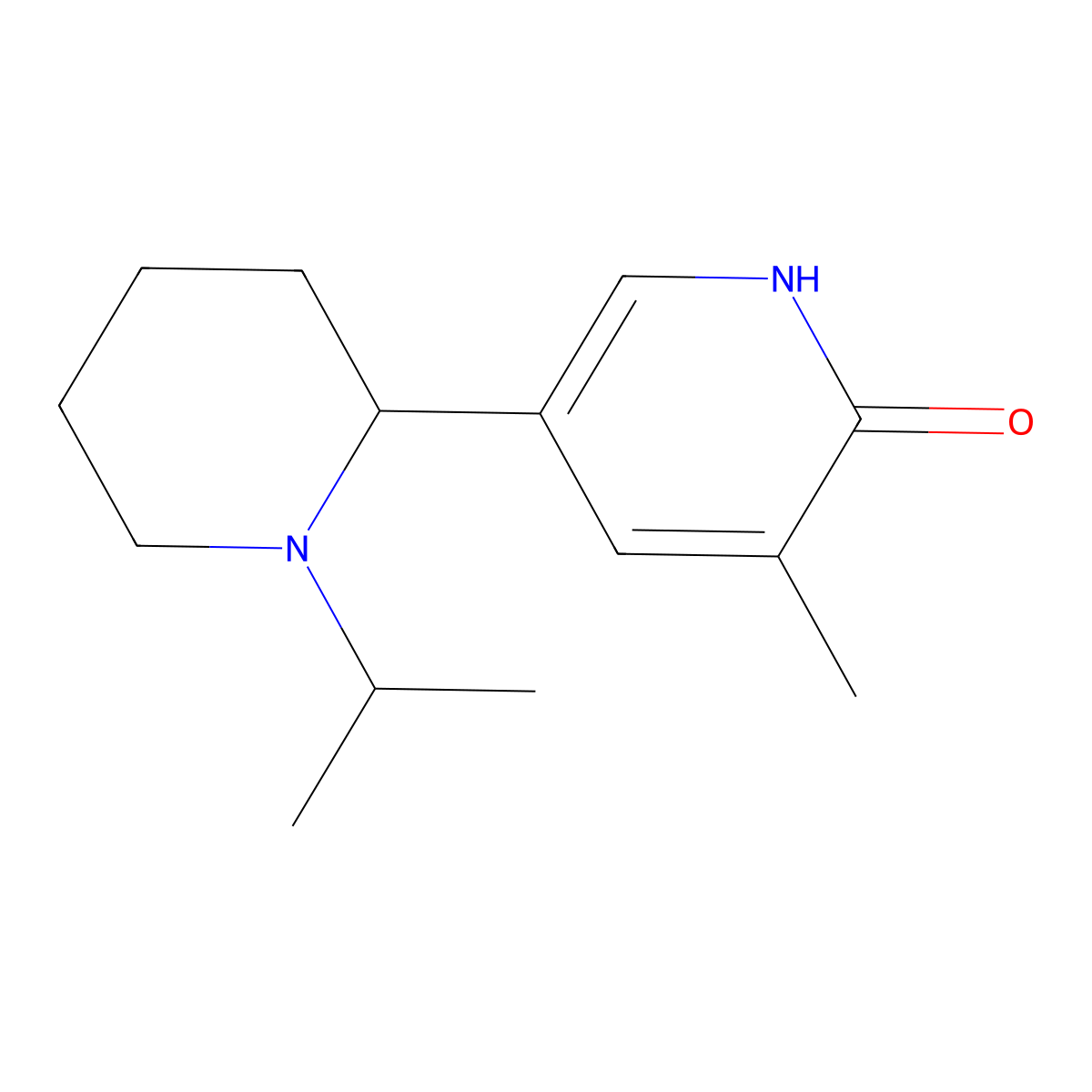 5-(1-Isopropylpiperidin-2-yl)-3-methylpyridin-2(1H)-one molecular structure, CAS 1352496-12-8
