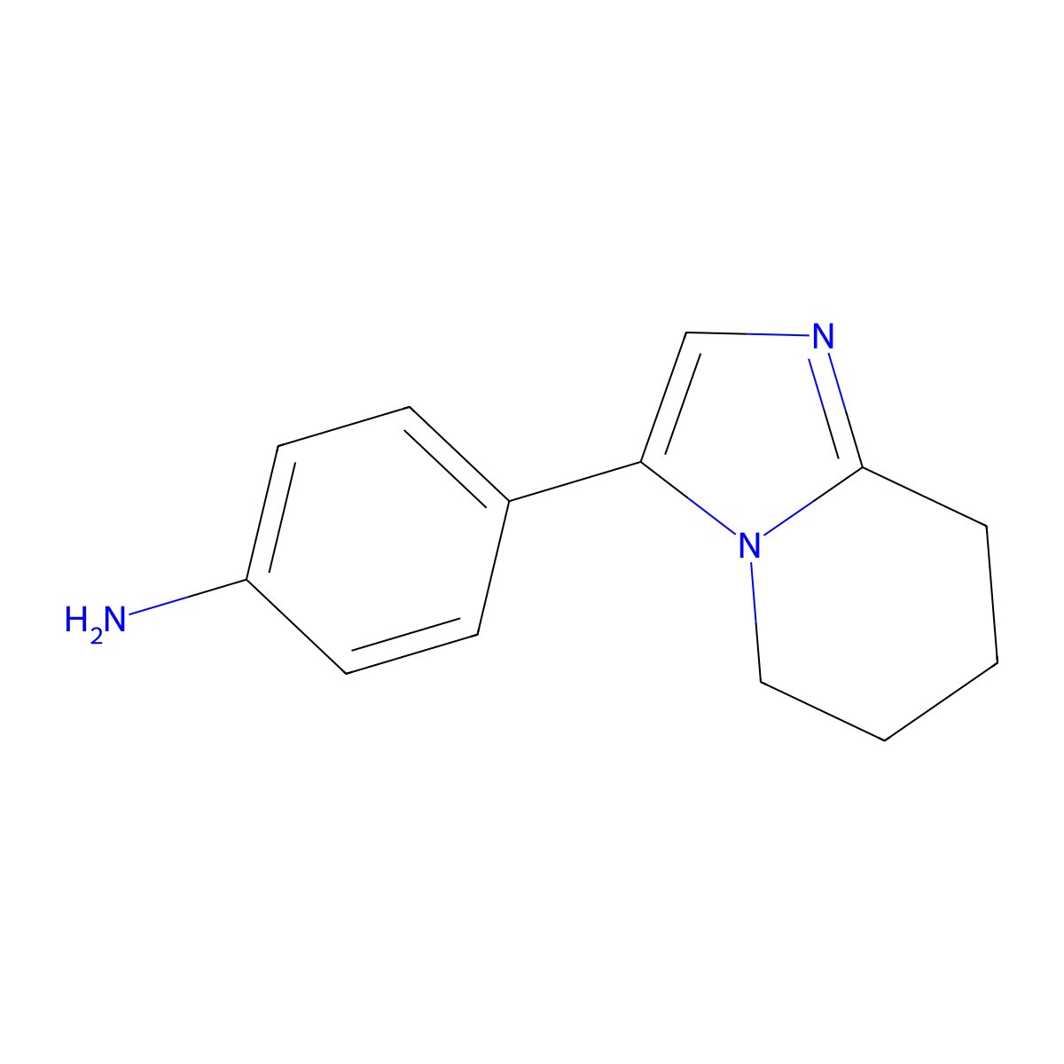 4-(5,6,7,8-Tetrahydroimidazo[1,2-a]pyridin-3-yl)aniline molecular structure, CAS 1352496-17-3
