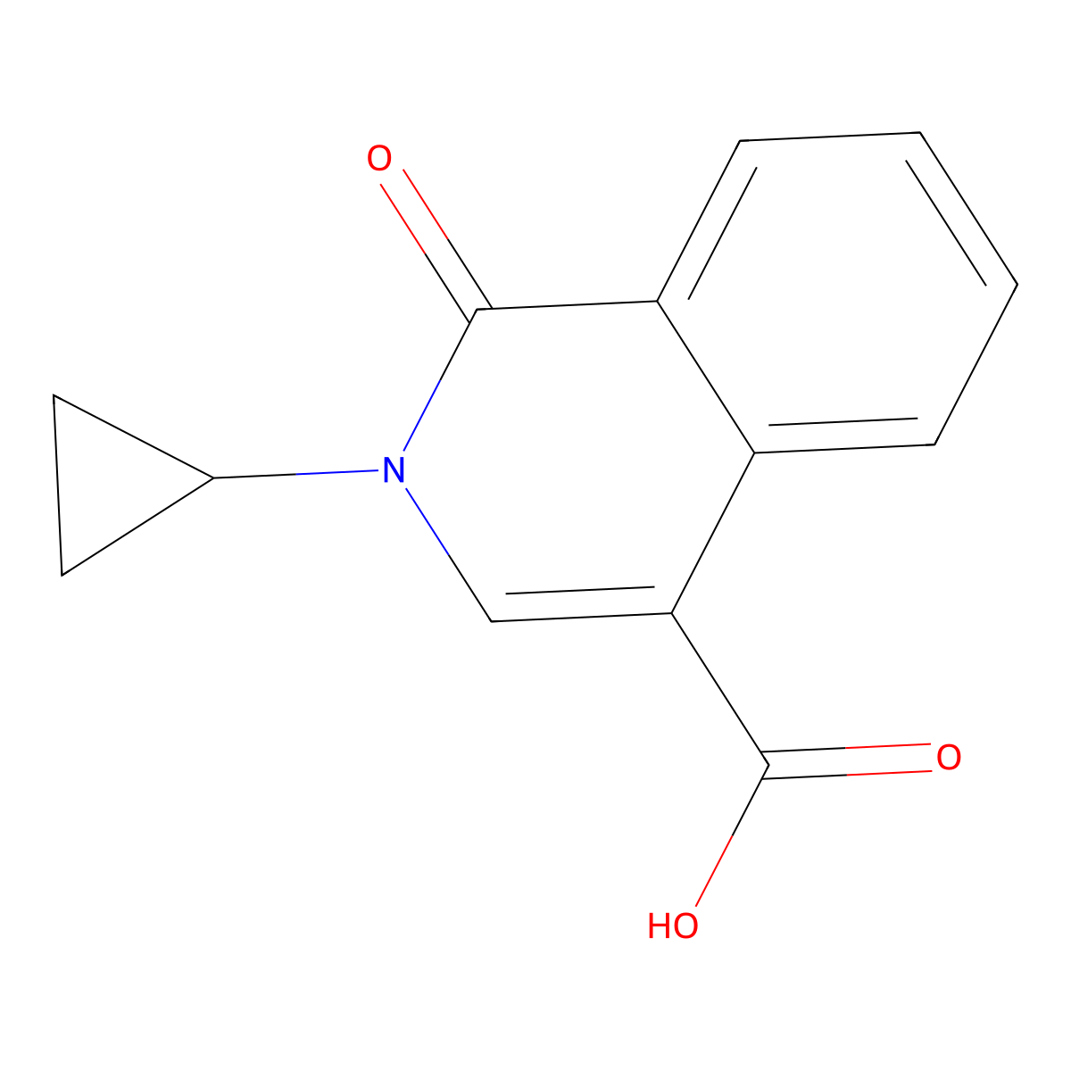 2-Cyclopropyl-1-oxo-1,2-dihydroisoquinoline-4-carboxylic acid molecular structure, CAS 1352497-18-7