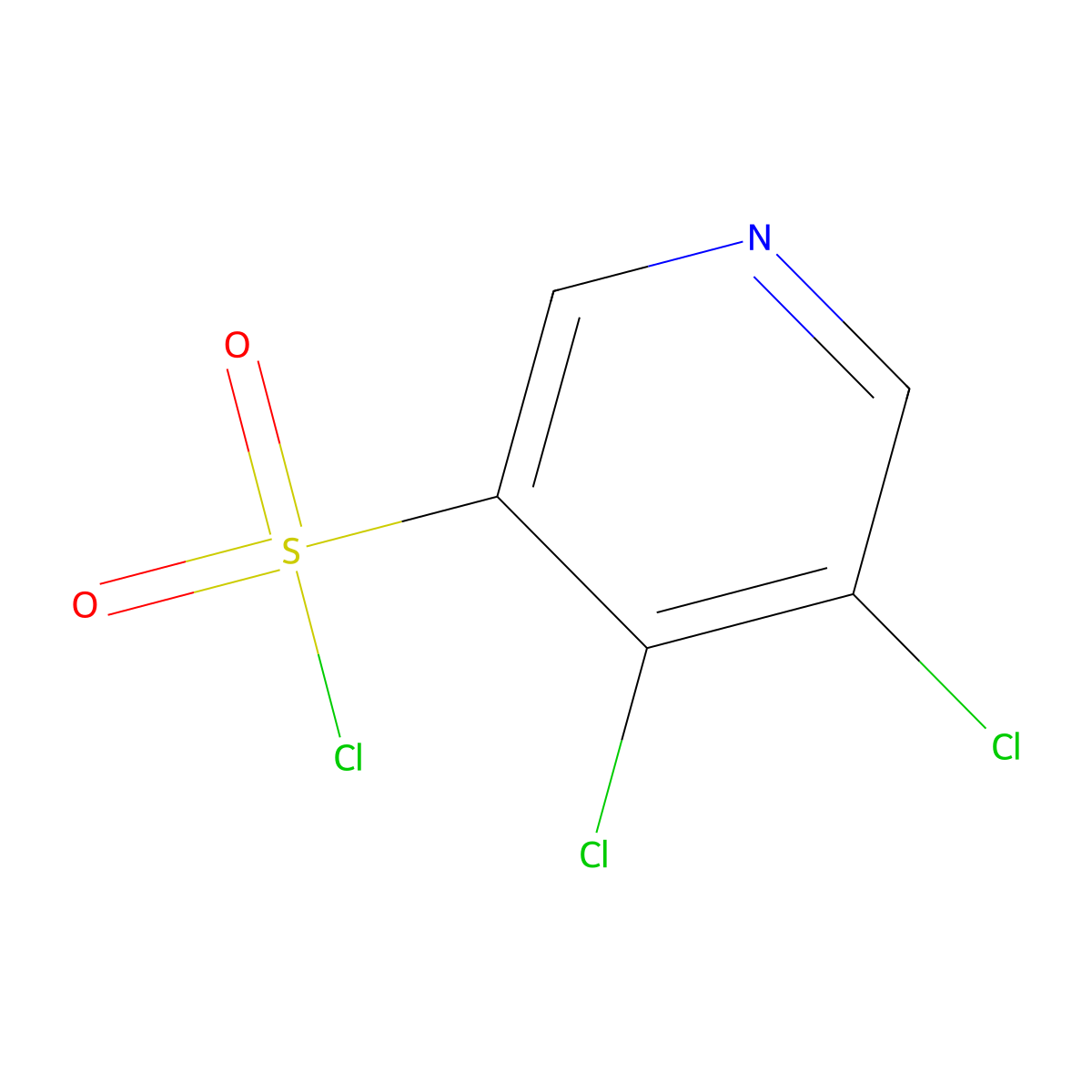 4,5-Dichloropyridine-3-sulfonyl chloride molecular structure, CAS 1352498-23-7
