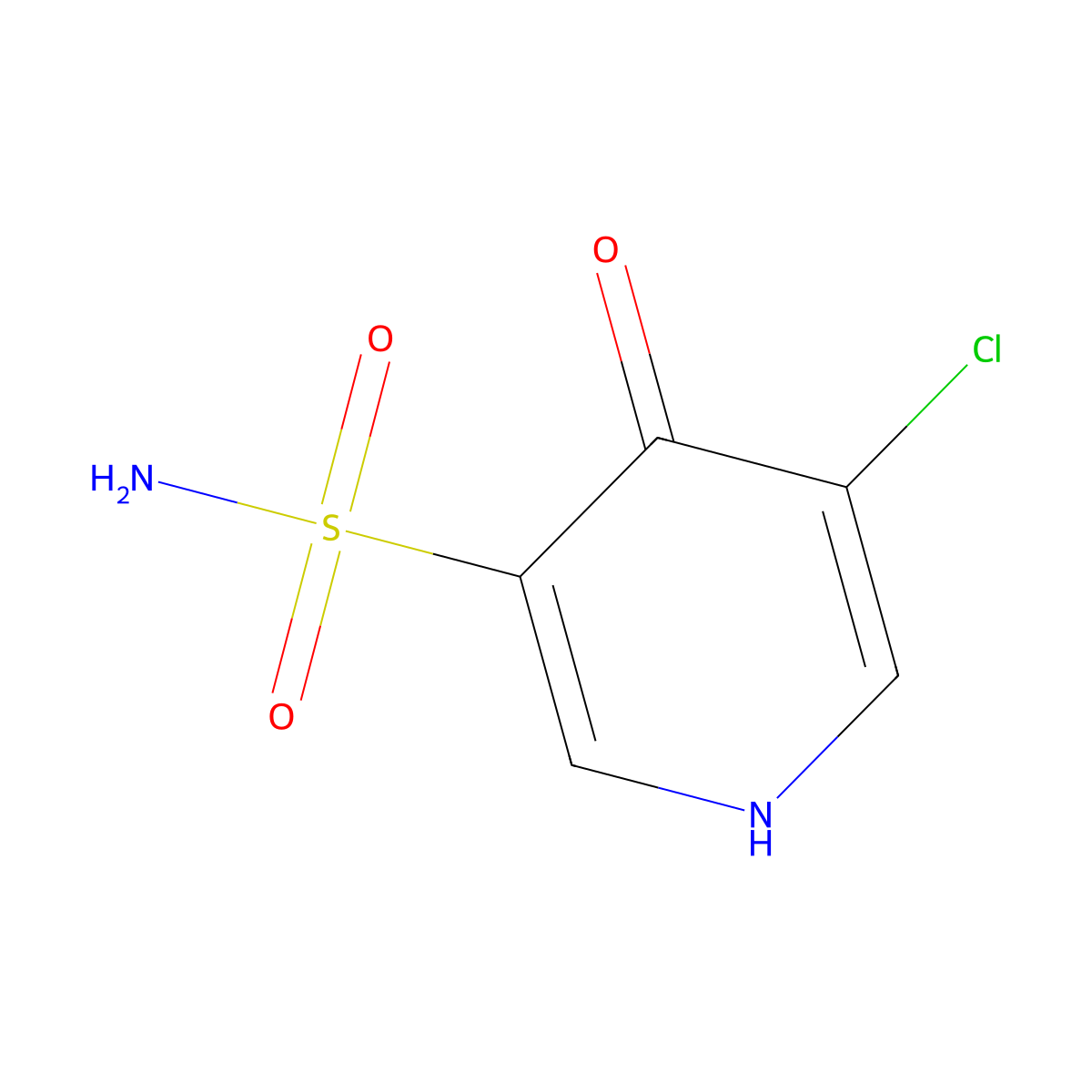 5-Chloro-4-oxo-1,4-dihydropyridine-3-sulfonamide molecular structure, CAS 1352498-42-0