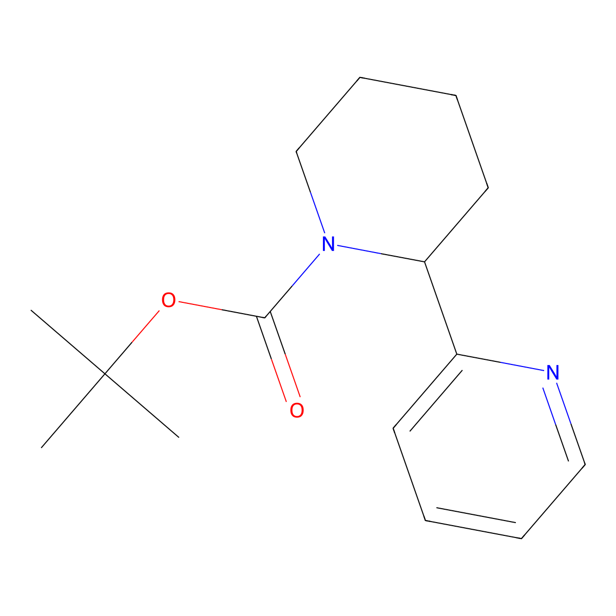 tert-Butyl 2-(pyridin-2-yl)piperidine-1-carboxylate molecular structure, CAS 1352498-71-5