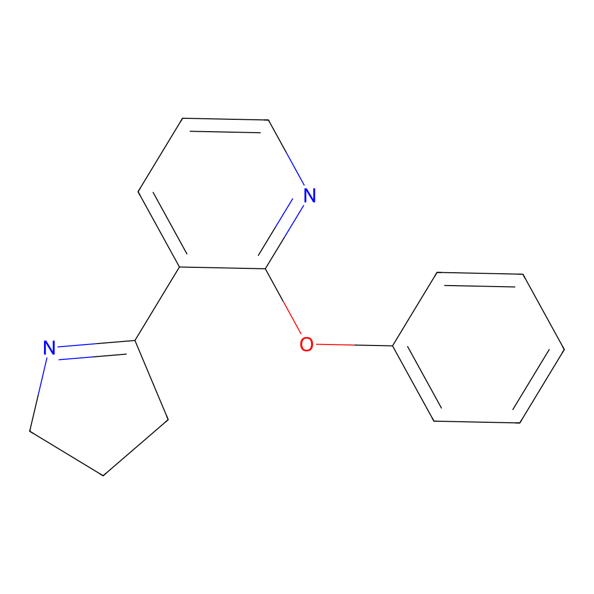 3-(3,4-Dihydro-2H-pyrrol-5-yl)-2-phenoxypyridine molecular structure, CAS 1352500-53-8
