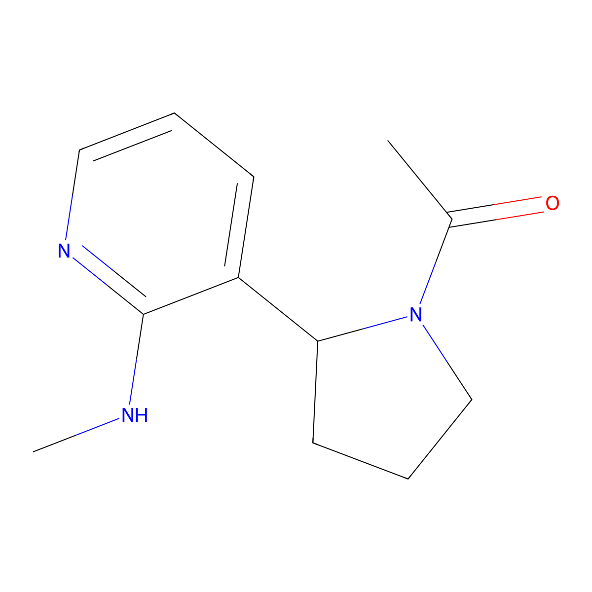 1-(2-(2-(Methylamino)pyridin-3-yl)pyrrolidin-1-yl)ethanone molecular structure, CAS 1352500-65-2