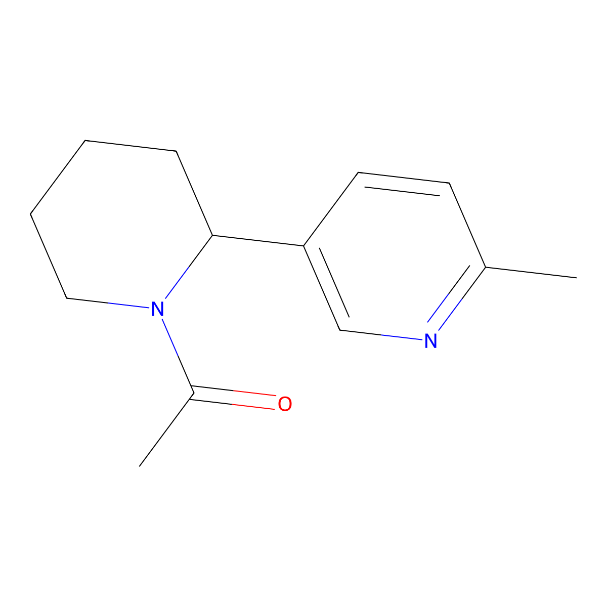 1-(2-(6-Methylpyridin-3-yl)piperidin-1-yl)ethanone molecular structure, CAS 1352502-93-2