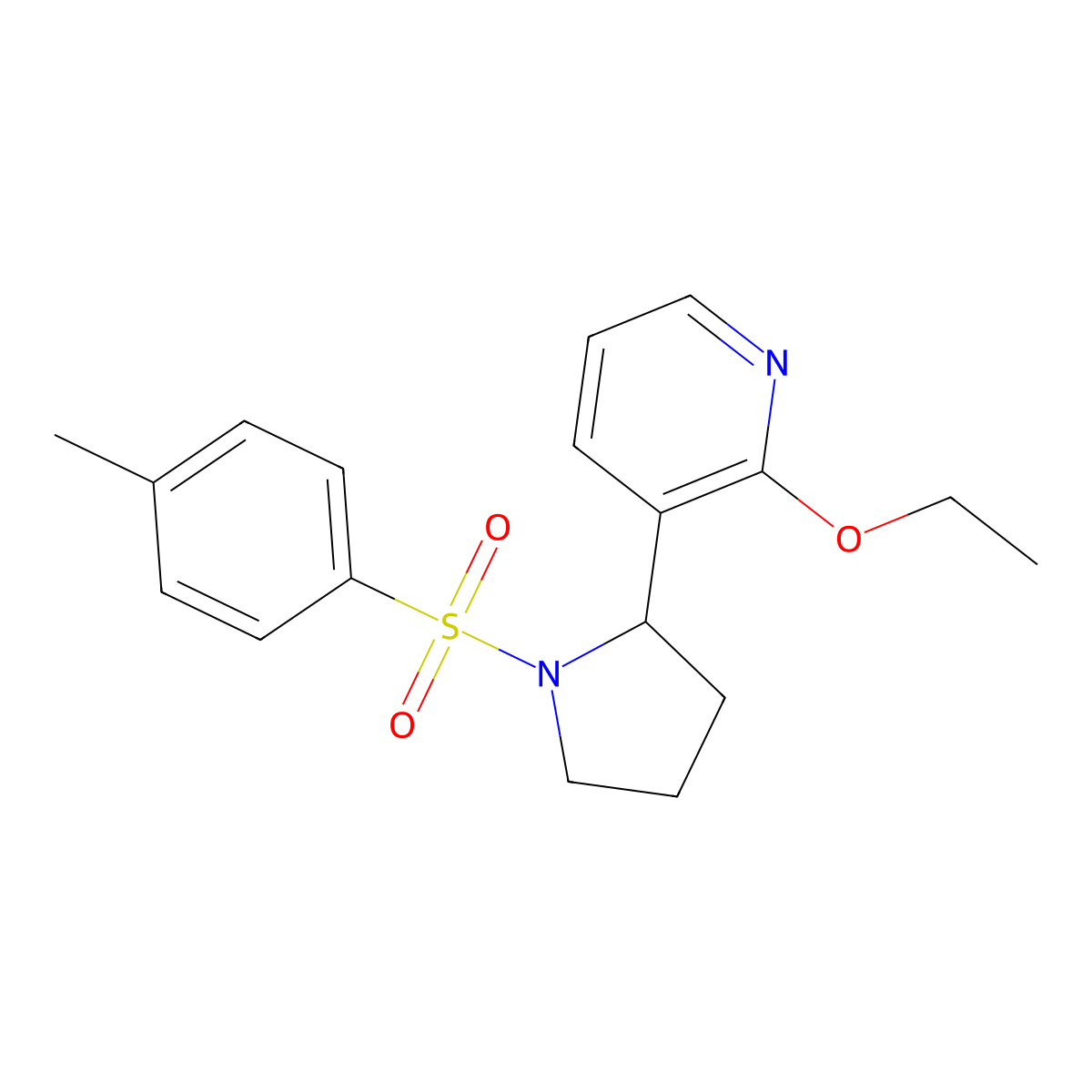2-Ethoxy-3-(1-tosylpyrrolidin-2-yl)pyridine molecular structure, CAS 1352503-89-9