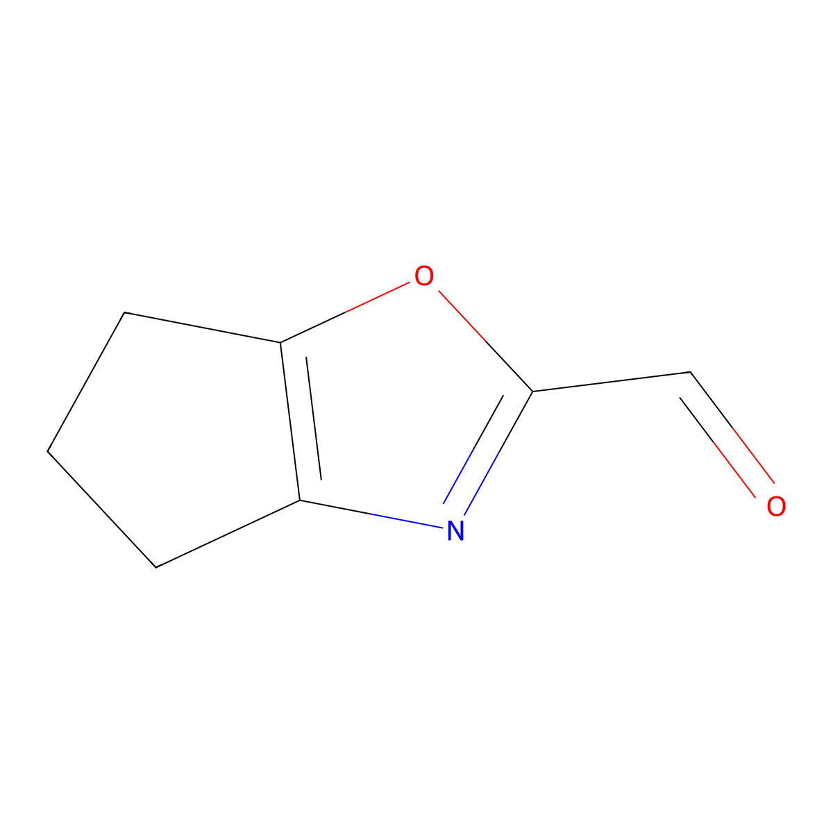 5,6-Dihydro-4H-cyclopenta[d]oxazole-2-carbaldehyde molecular structure, CAS 1352503-95-7