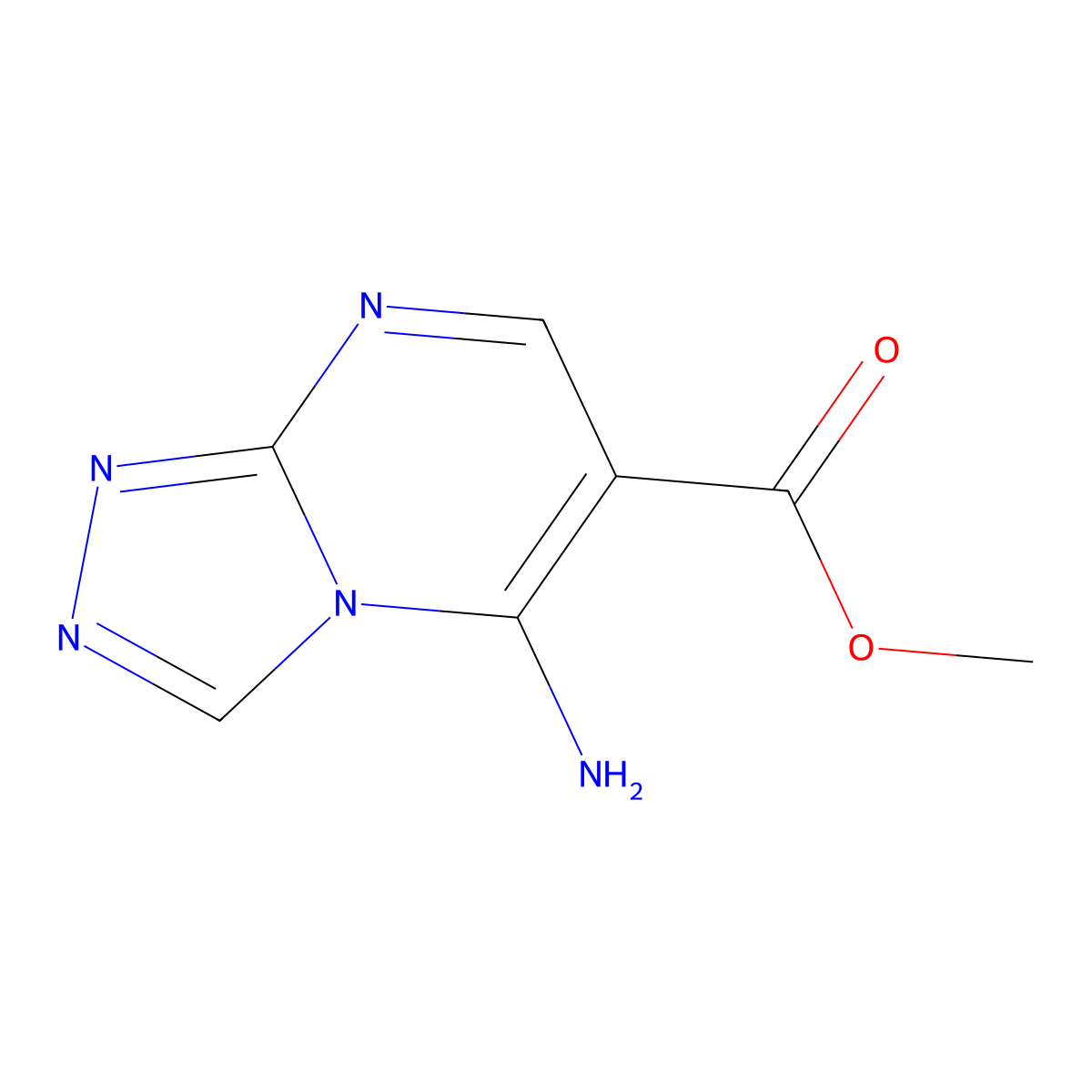 Methyl 5-amino-[1,2,4]triazolo[4,3-a]pyrimidine-6-carboxylate molecular structure, CAS 1352504-79-0
