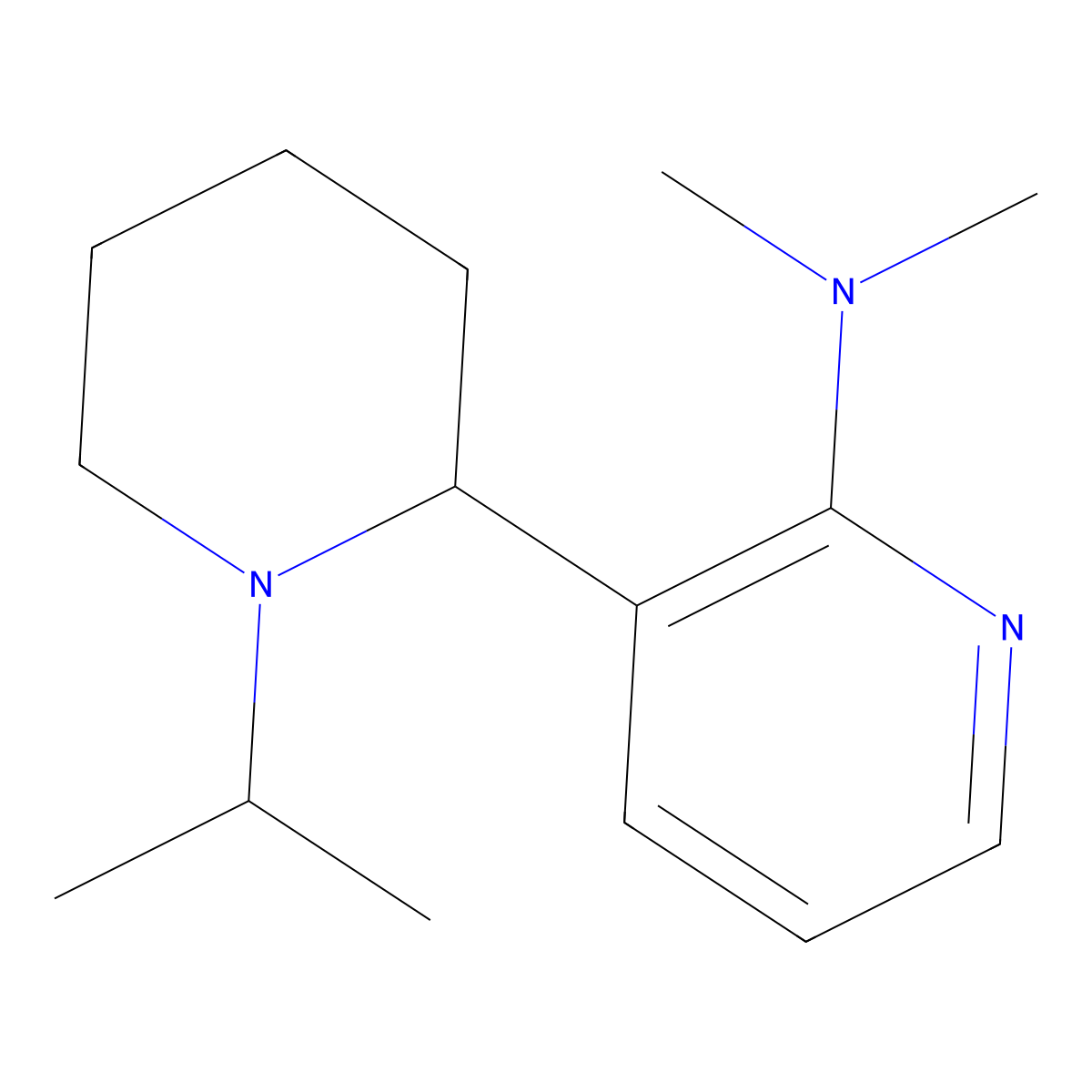 3-(1-Isopropylpiperidin-2-yl)-N,N-dimethylpyridin-2-amine molecular structure, CAS 1352506-05-8