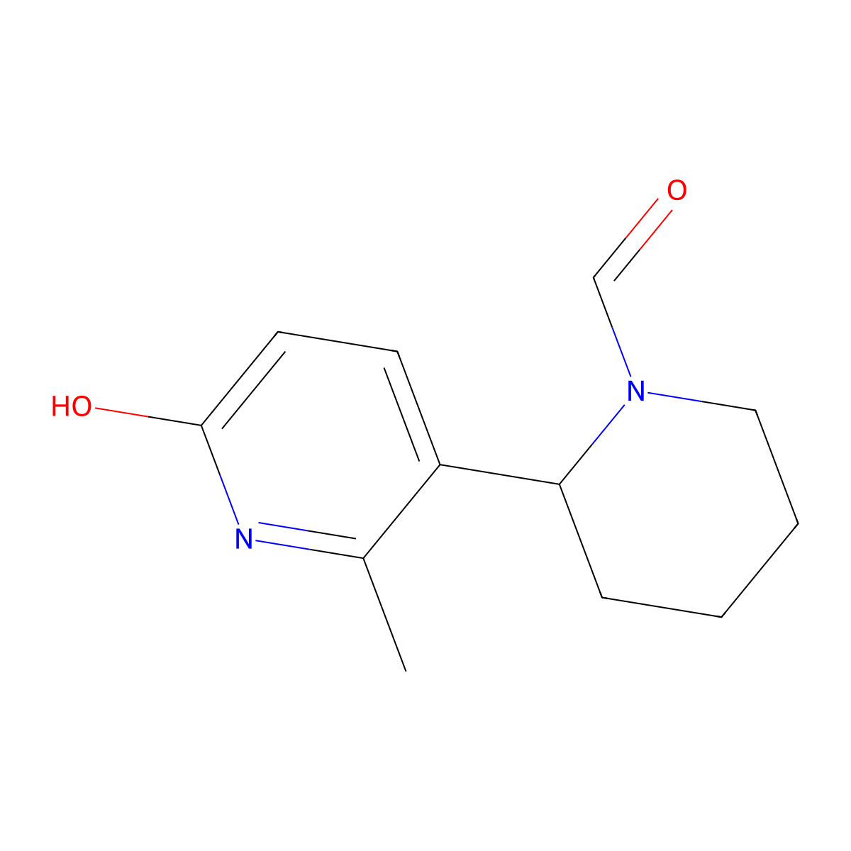 2-(6-Hydroxy-2-methylpyridin-3-yl)piperidine-1-carbaldehyde molecular structure, CAS 1352507-02-8