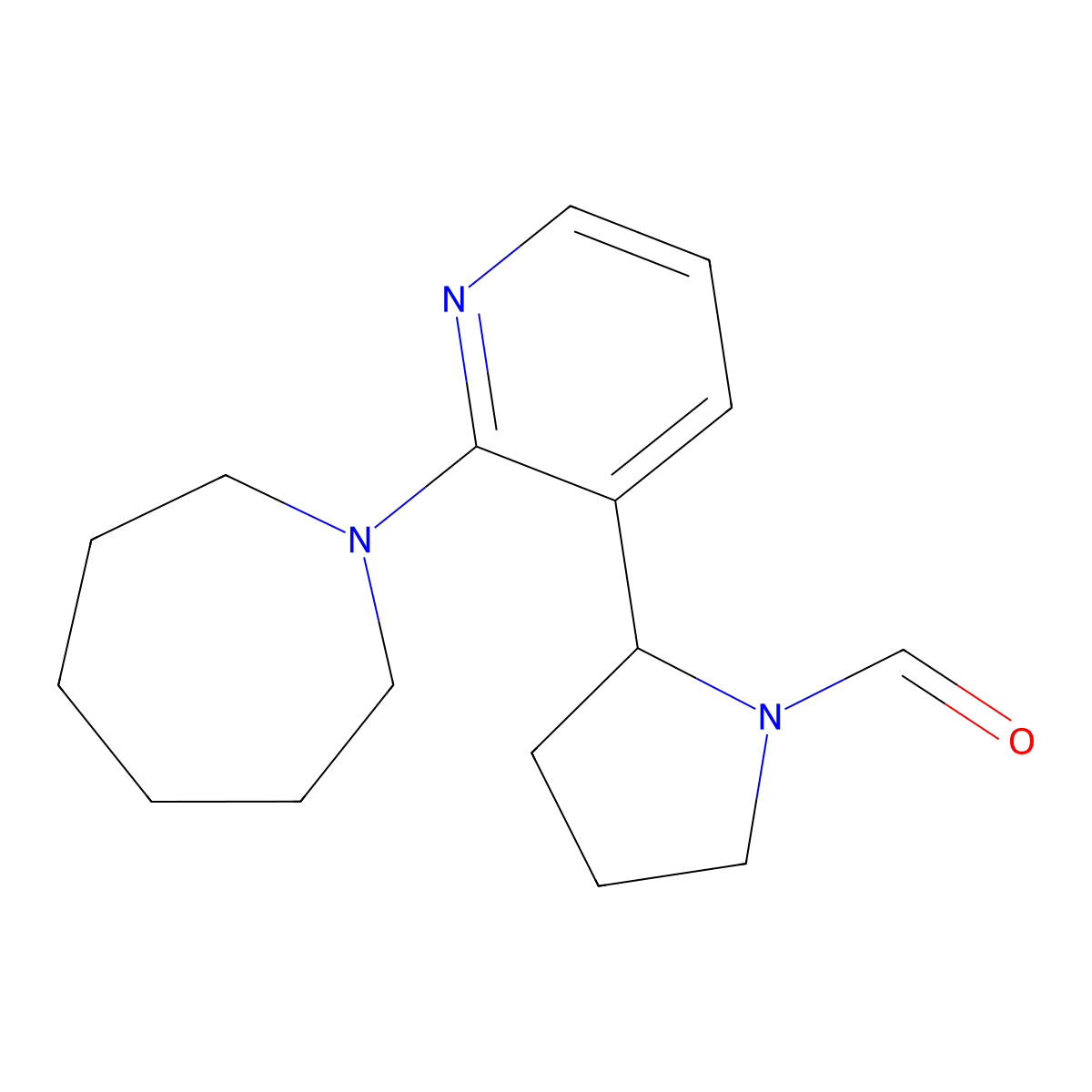 2-(2-(Azepan-1-yl)pyridin-3-yl)pyrrolidine-1-carbaldehyde molecular structure, CAS 1352507-08-4
