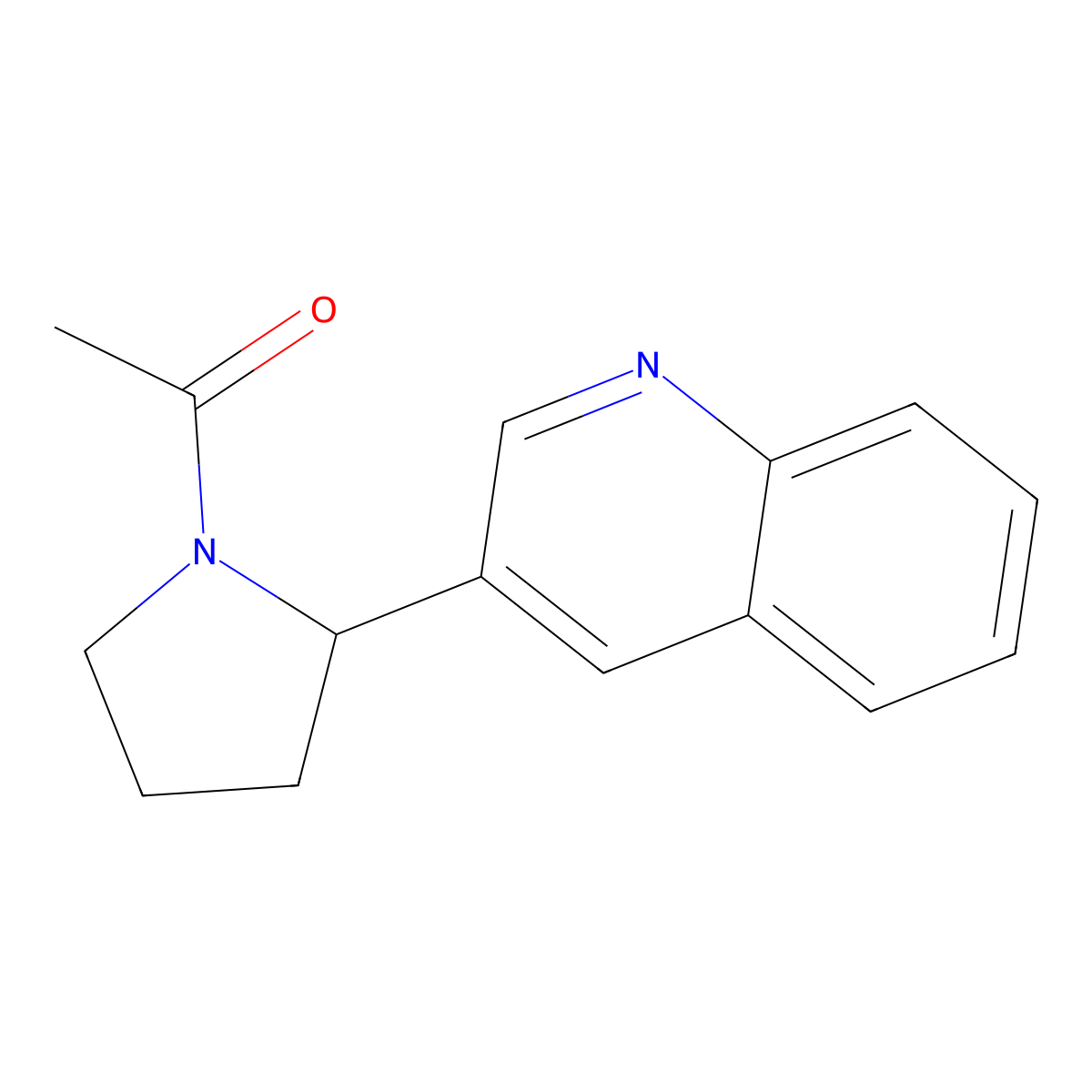 1-[2-(Quinolin-3-yl)pyrrolidin-1-yl]ethan-1-one molecular structure, CAS 1352507-34-6