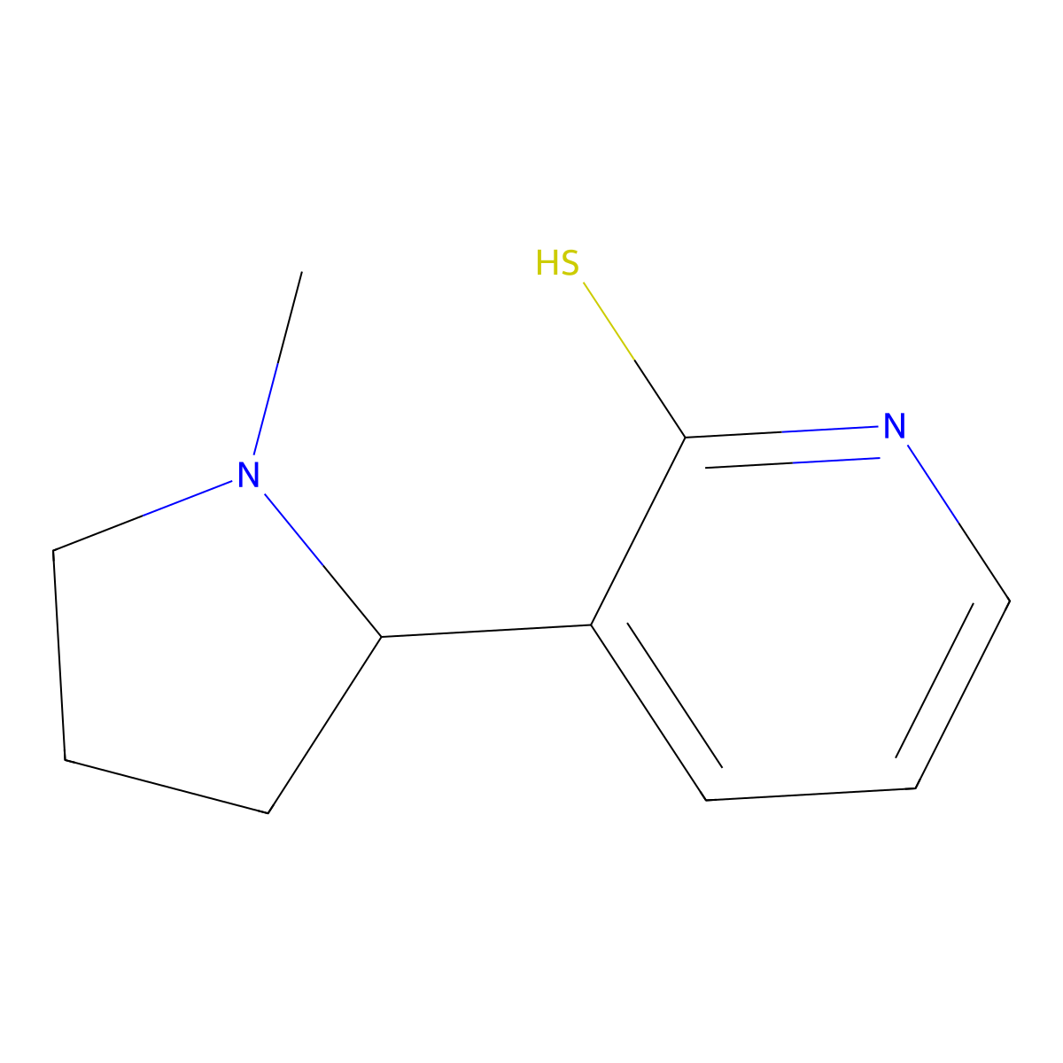 3-(1-Methylpyrrolidin-2-yl)pyridine-2-thiol molecular structure, CAS 1352507-60-8