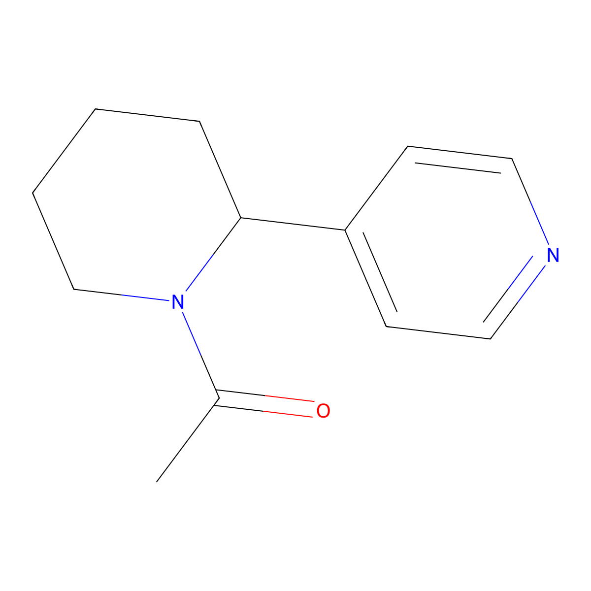 1-(2-(Pyridin-4-yl)piperidin-1-yl)ethanone molecular structure, CAS 1352508-24-7