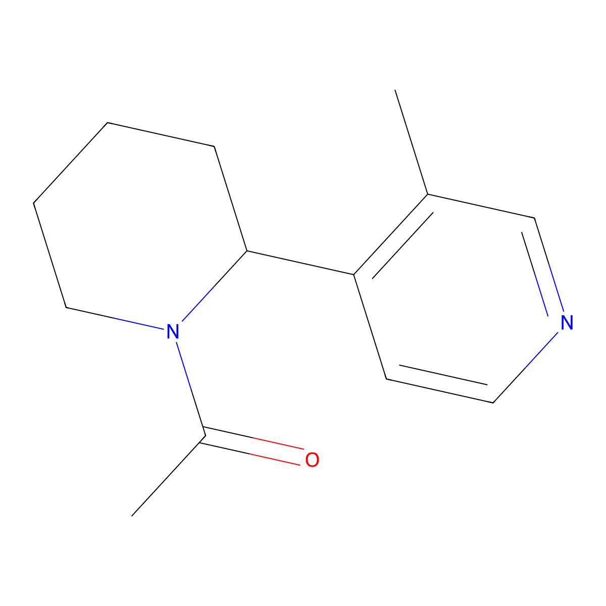 1-(2-(3-Methylpyridin-4-yl)piperidin-1-yl)ethanone molecular structure, CAS 1352511-20-6