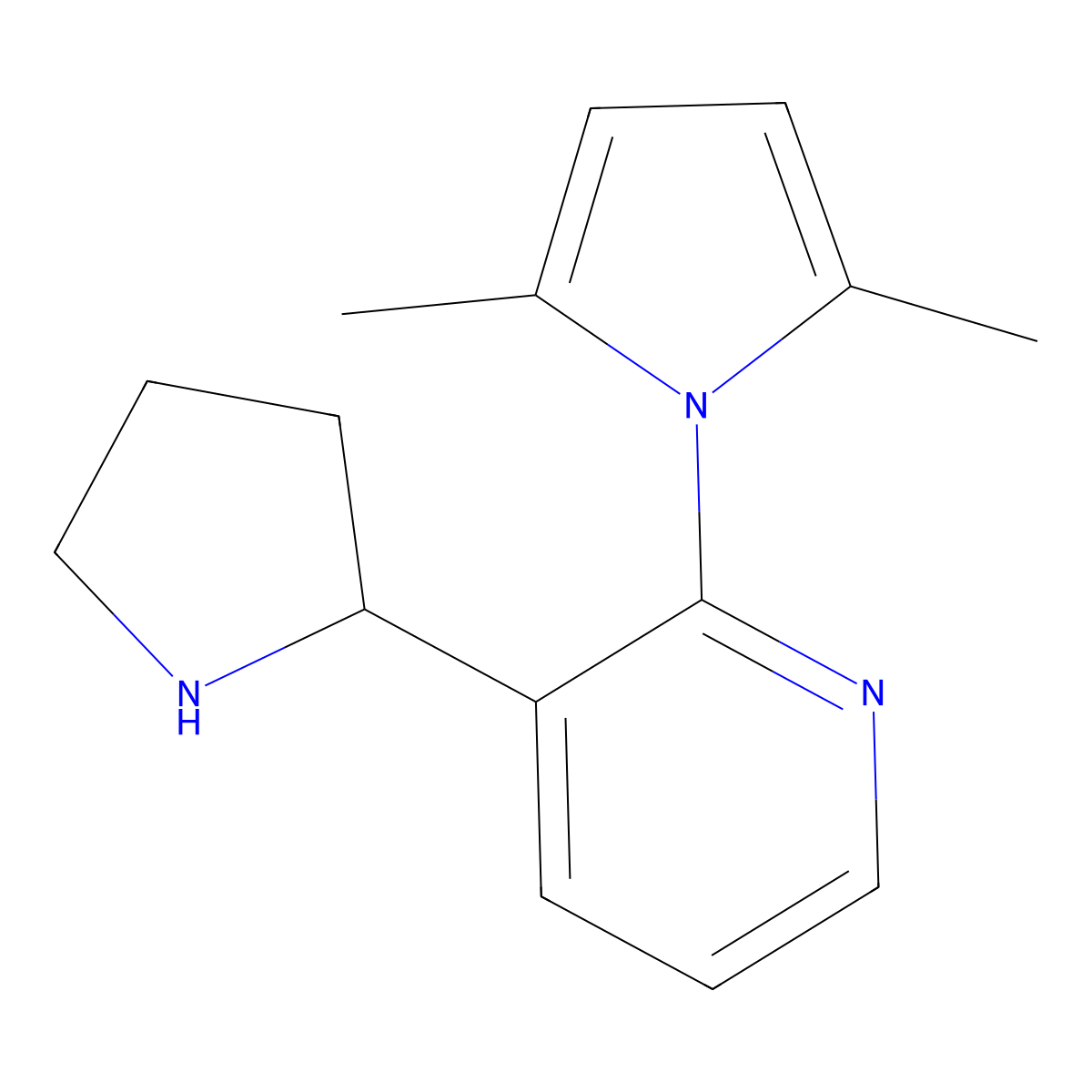 2-(2,5-Dimethyl-1H-pyrrol-1-yl)-3-(pyrrolidin-2-yl)pyridine molecular structure, CAS 1352511-33-1