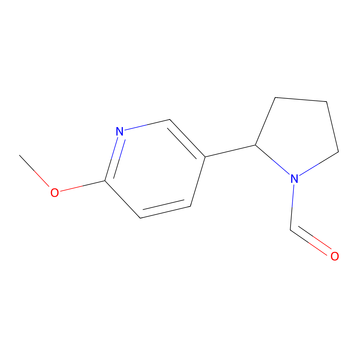 2-(6-Methoxypyridin-3-yl)pyrrolidine-1-carbaldehyde molecular structure, CAS 1352512-34-5