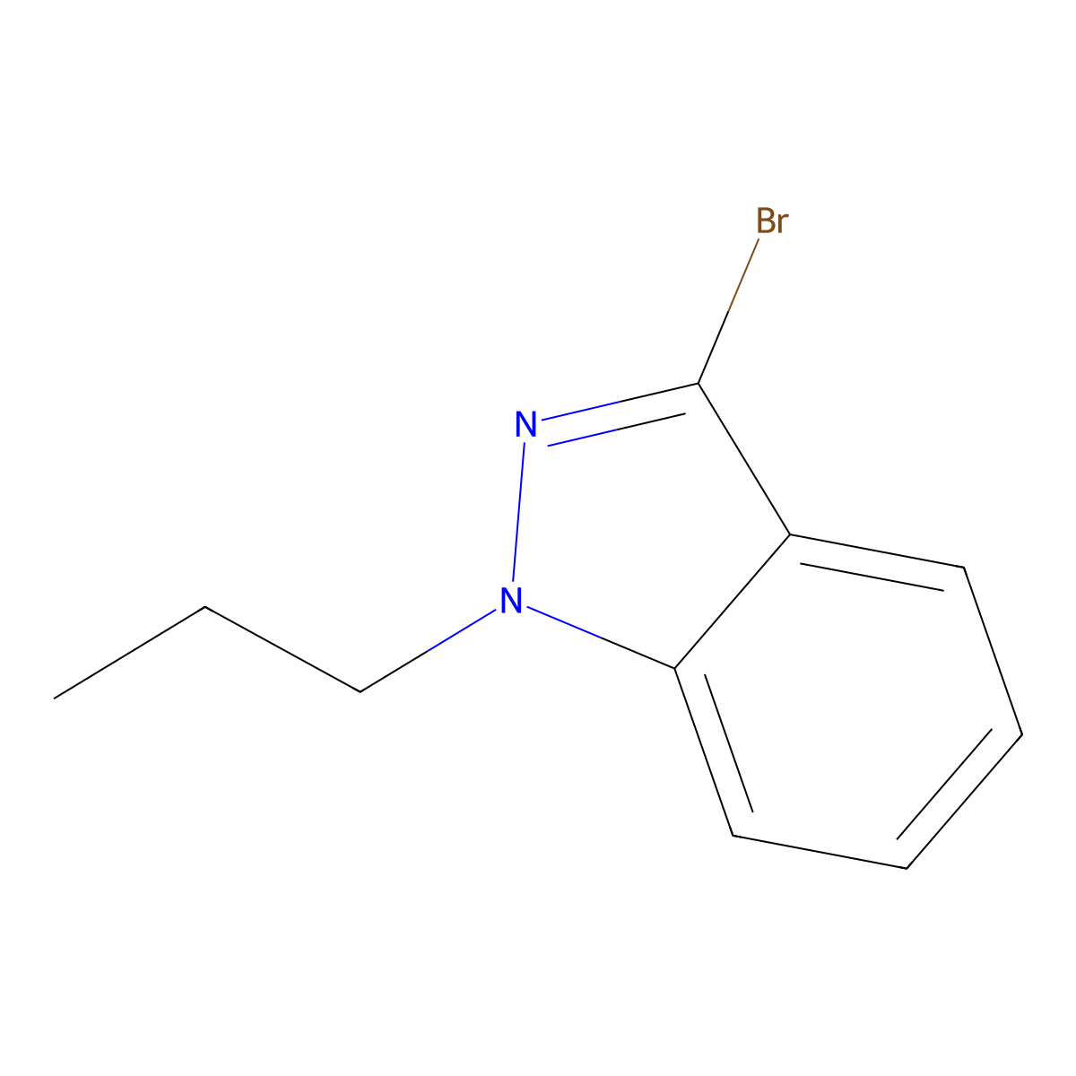 3-Bromo-1-propyl-1H-indazole molecular structure, CAS 1352514-47-6