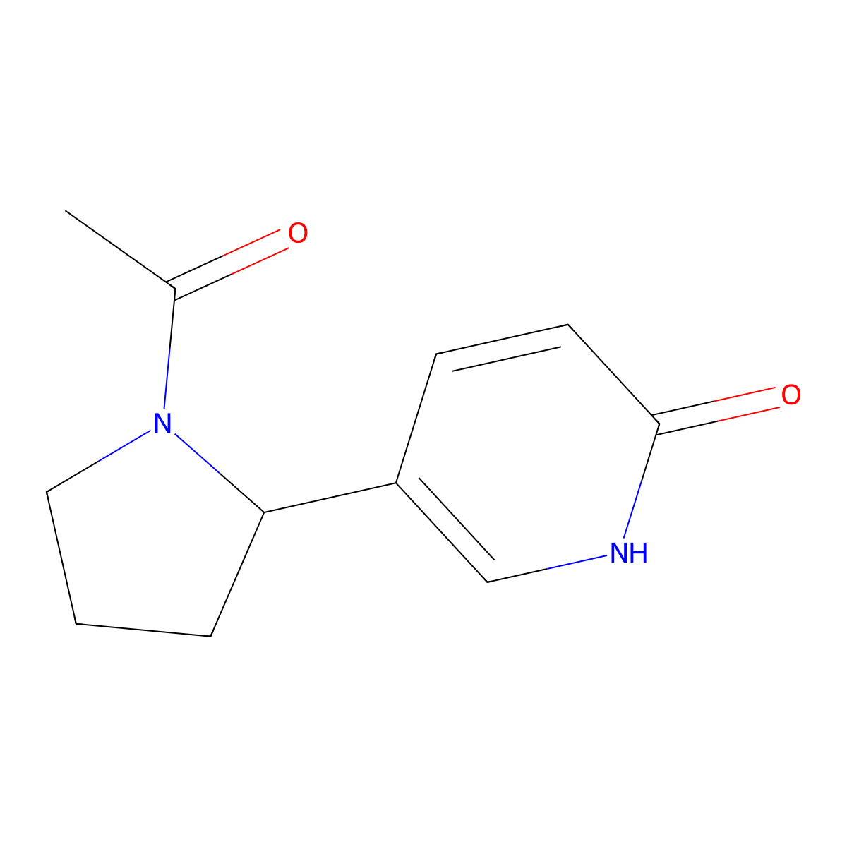 5-(1-Acetylpyrrolidin-2-yl)pyridin-2(1H)-one molecular structure, CAS 1352514-92-1