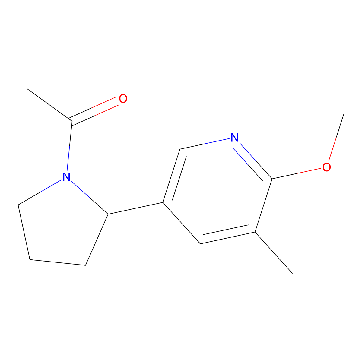 1-(2-(6-Methoxy-5-methylpyridin-3-yl)pyrrolidin-1-yl)ethanone molecular structure, CAS 1352514-95-4