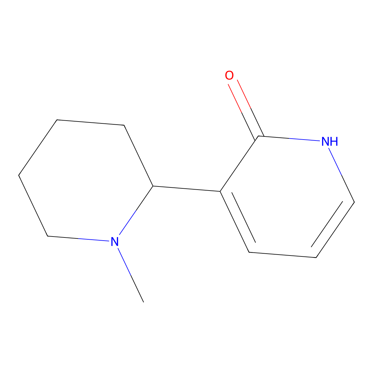 3-(1-Methylpiperidin-2-yl)pyridin-2(1H)-one molecular structure, CAS 1352515-58-2