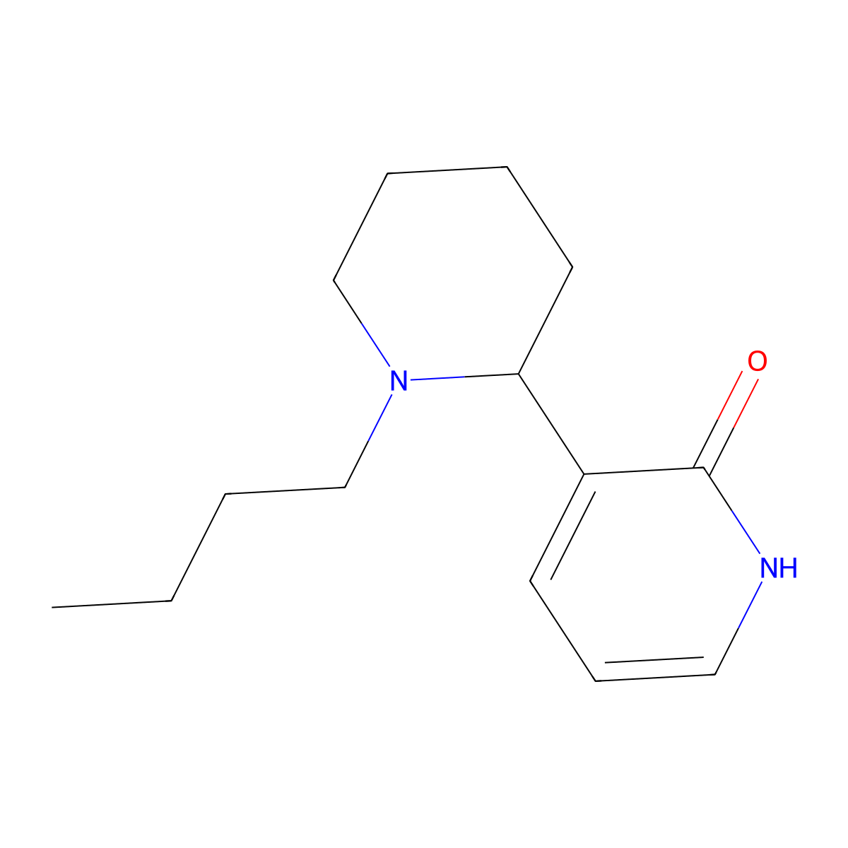 3-(1-Butylpiperidin-2-yl)pyridin-2(1H)-one molecular structure, CAS 1352515-72-0