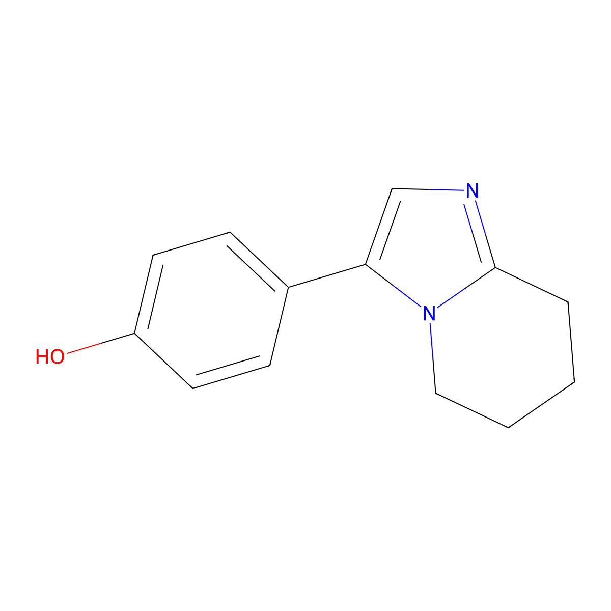 4-(5,6,7,8-Tetrahydroimidazo[1,2-a]pyridin-3-yl)phenol molecular structure, CAS 1352516-32-5
