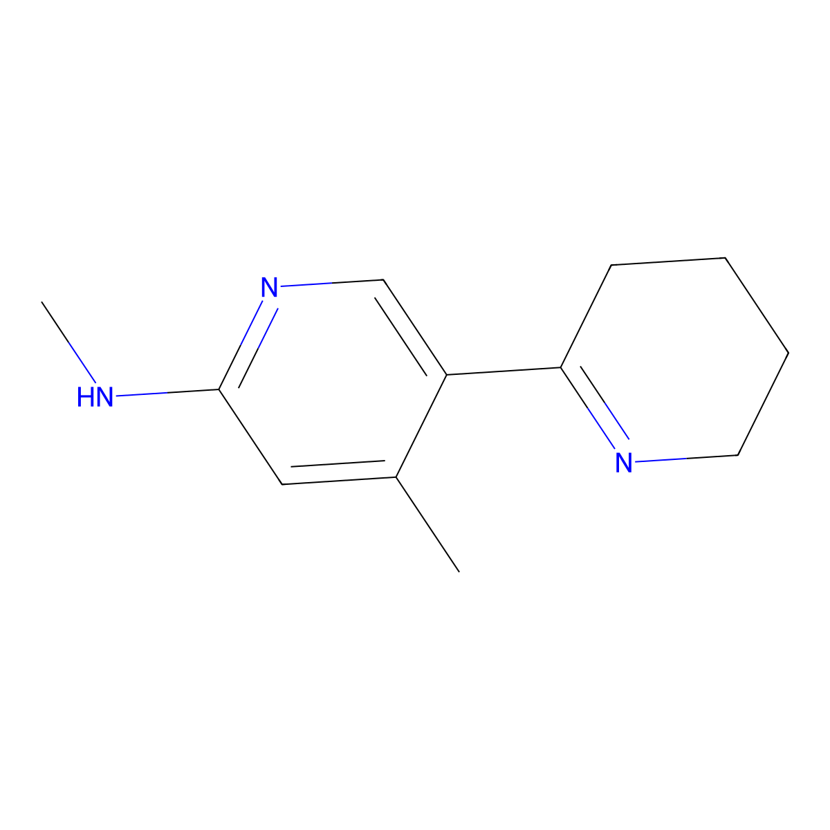 N,4'-Dimethyl-3,4,5,6-tetrahydro-[2,3'-bipyridin]-6'-amine molecular structure, CAS 1352516-57-4