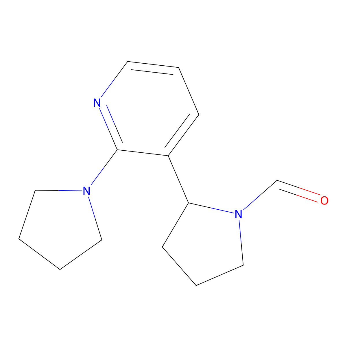 2-(2-(Pyrrolidin-1-yl)pyridin-3-yl)pyrrolidine-1-carbaldehyde molecular structure, CAS 1352517-65-7