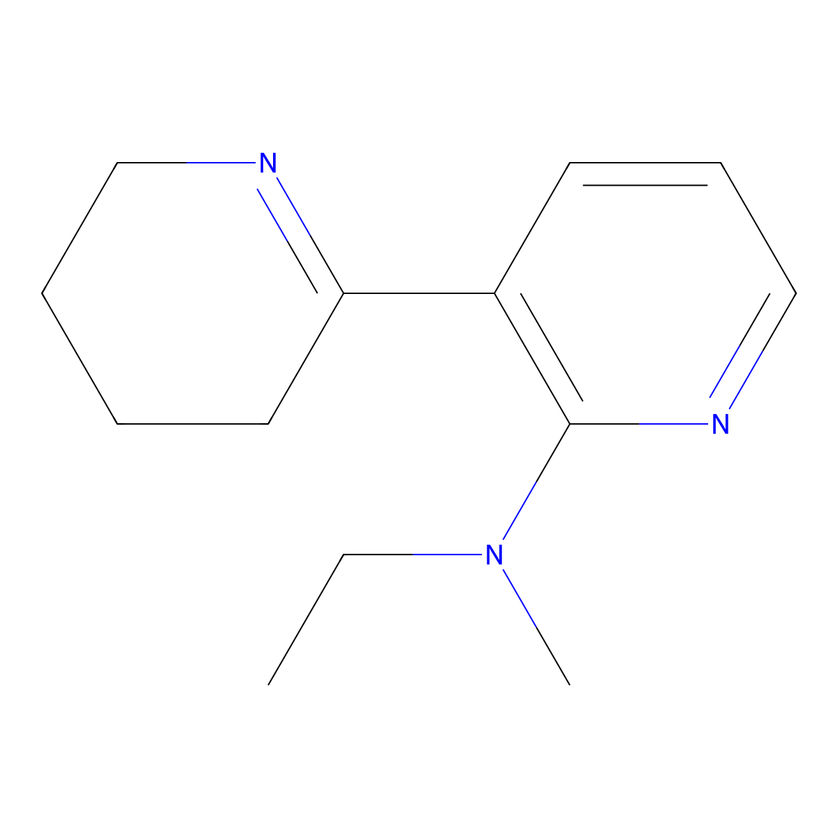 N-Ethyl-N-methyl-3,4,5,6-tetrahydro-[2,3'-bipyridin]-2'-amine molecular structure, CAS 1352518-64-9