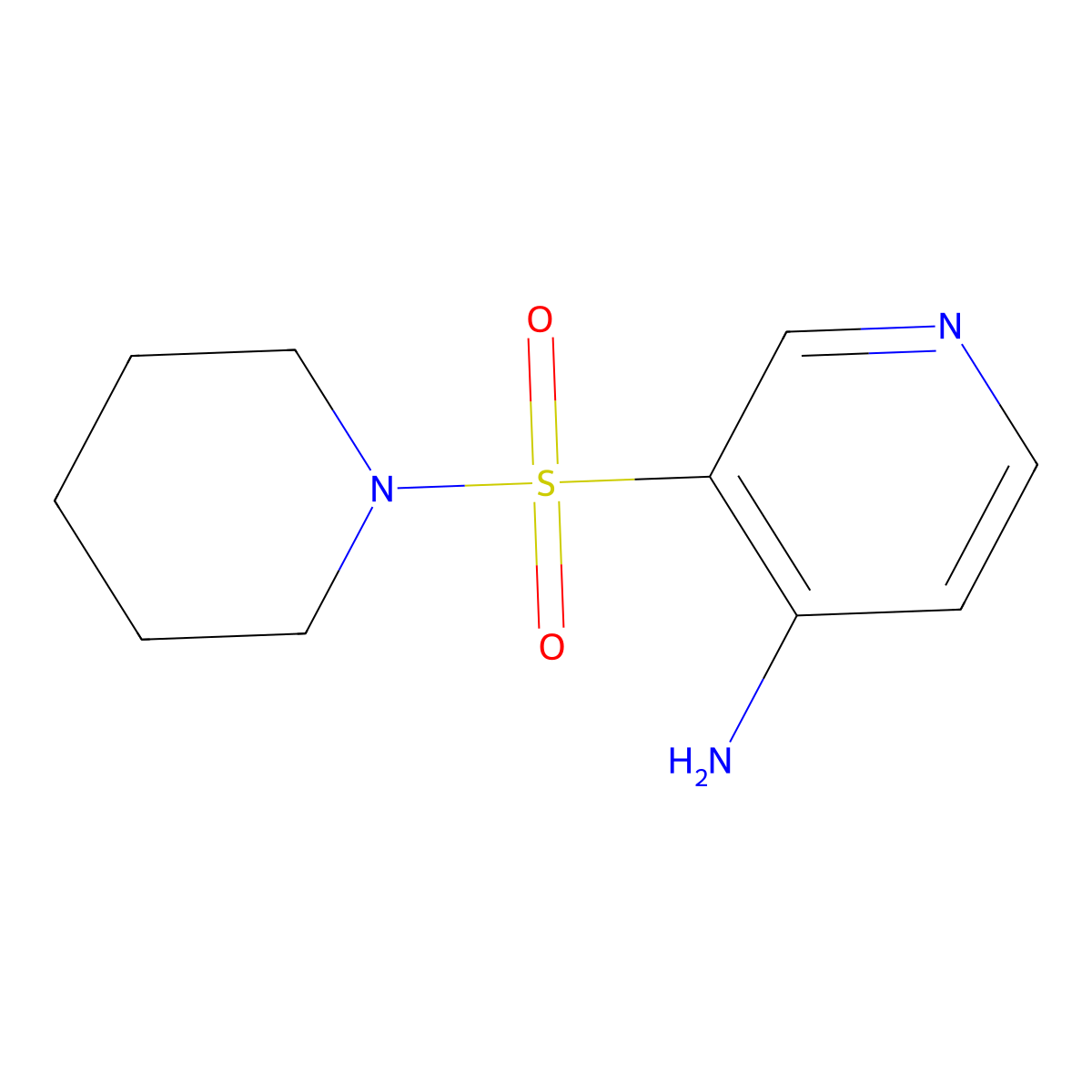 3-(Piperidin-1-ylsulfonyl)pyridin-4-amine molecular structure, CAS 1352520-50-3