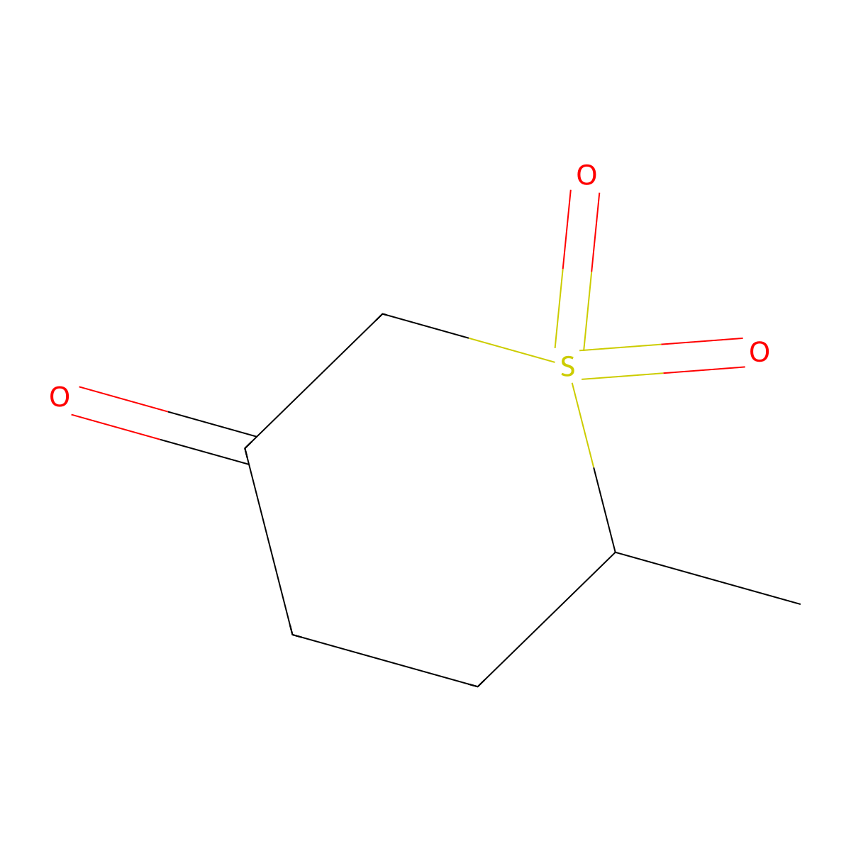 6-Methyl-1lambda6-thiane-1,1,3-trione molecular structure, CAS 1352523-99-9