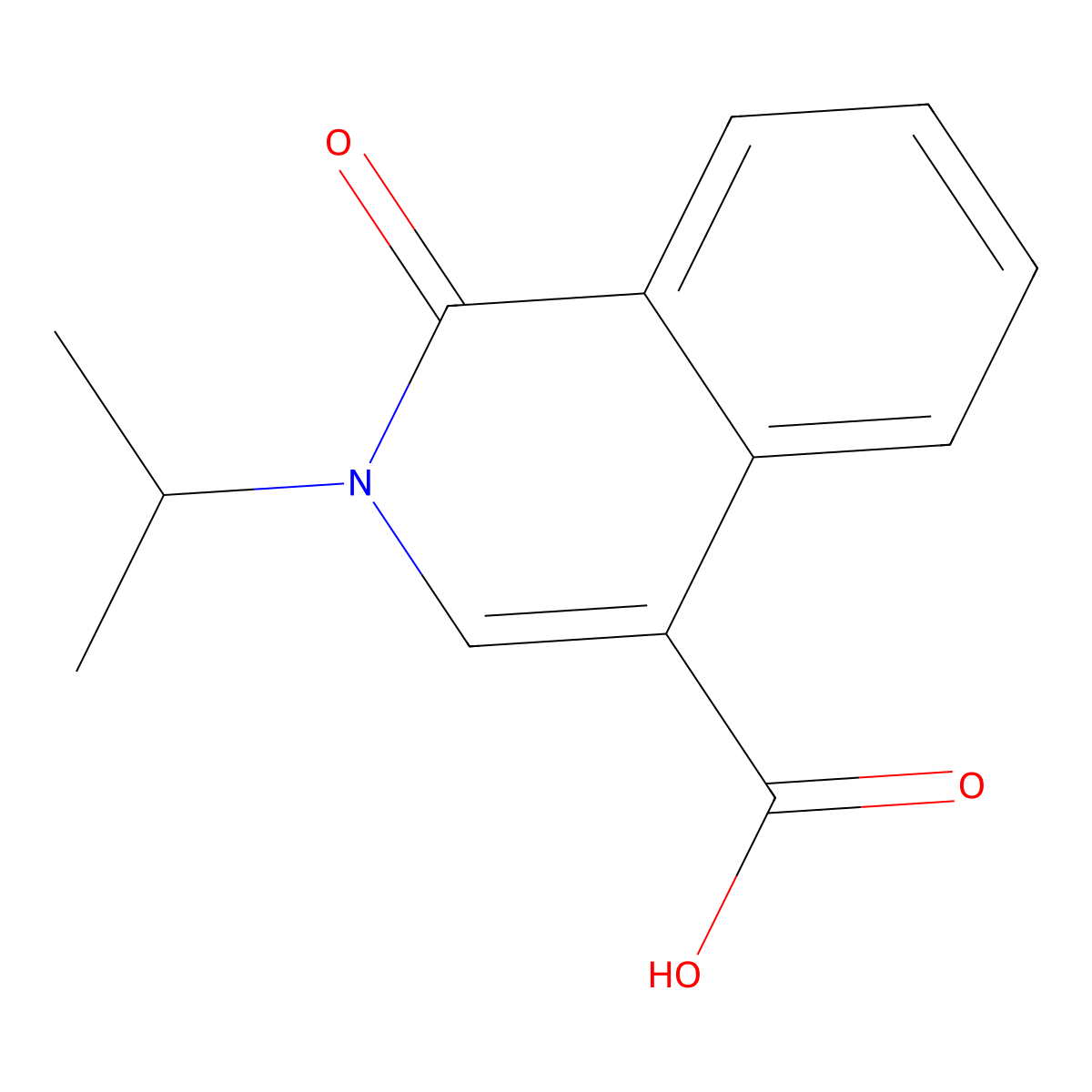 2-Isopropyl-1-oxo-1,2-dihydroisoquinoline-4-carboxylic acid molecular structure, CAS 1352524-64-1