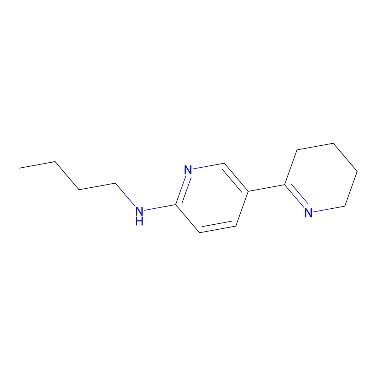 N-Butyl-3,4,5,6-tetrahydro-[2,3'-bipyridin]-6'-amine molecular structure, CAS 1352528-26-7