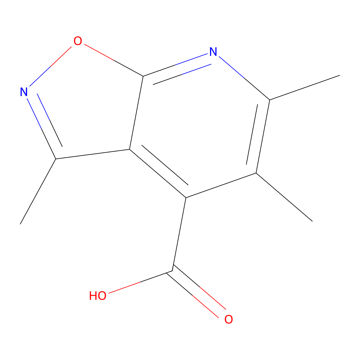 3,5,6-Trimethylisoxazolo[5,4-b]pyridine-4-carboxylic acid molecular structure, CAS 1352528-95-0