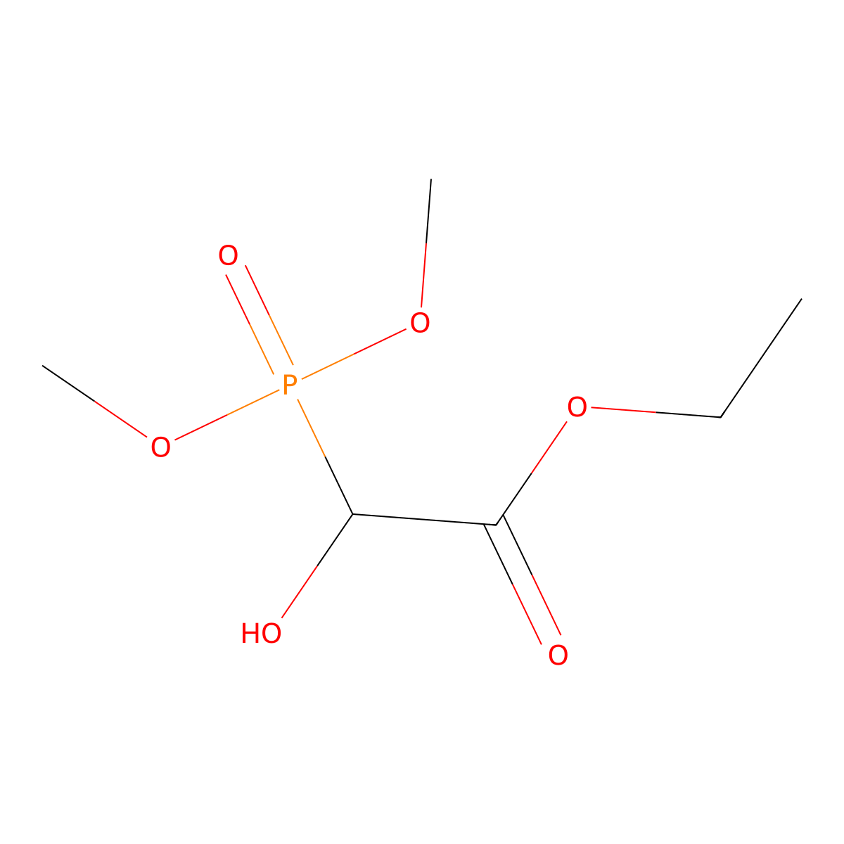 Ethyl 2-dimethoxyphosphoryl-2-hydroxy-acetate molecular structure, CAS 135253-58-6