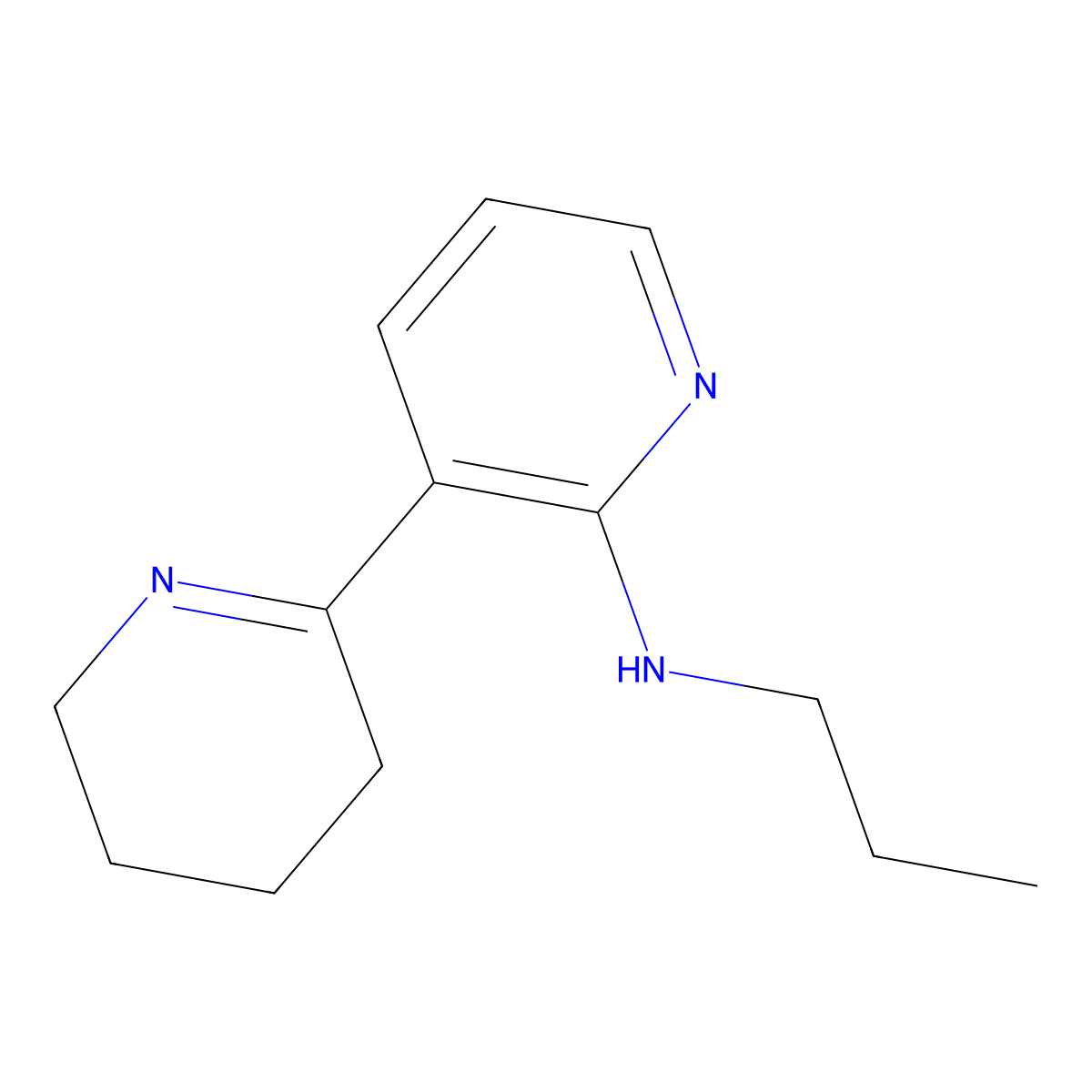 N-Propyl-3,4,5,6-tetrahydro-[2,3'-bipyridin]-2'-amine molecular structure, CAS 1352530-40-5