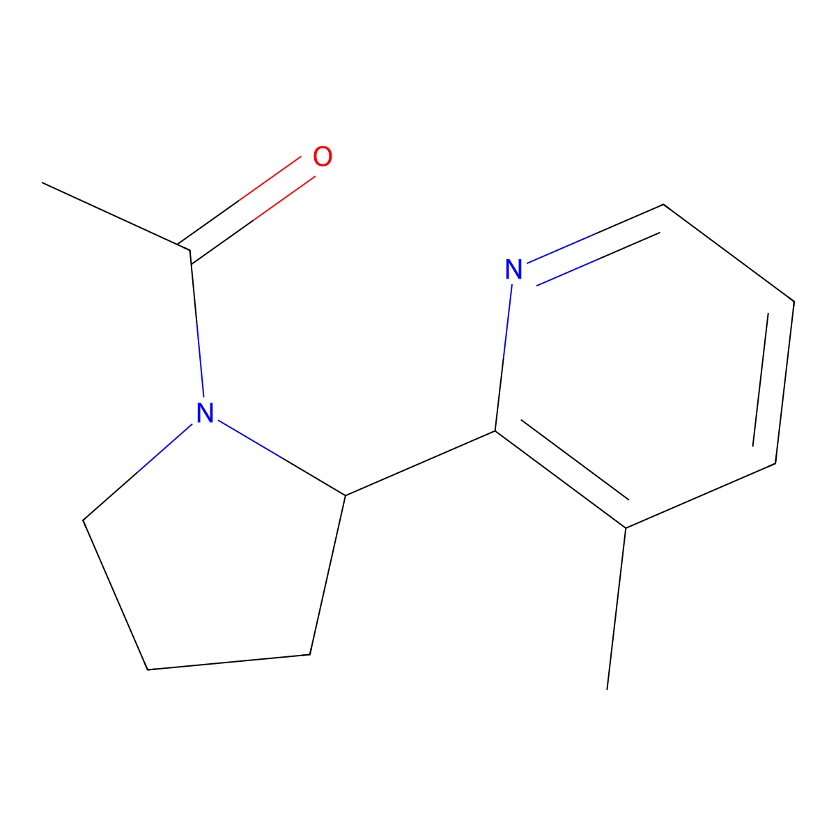 1-(2-(3-Methylpyridin-2-yl)pyrrolidin-1-yl)ethanone molecular structure, CAS 1352532-02-5