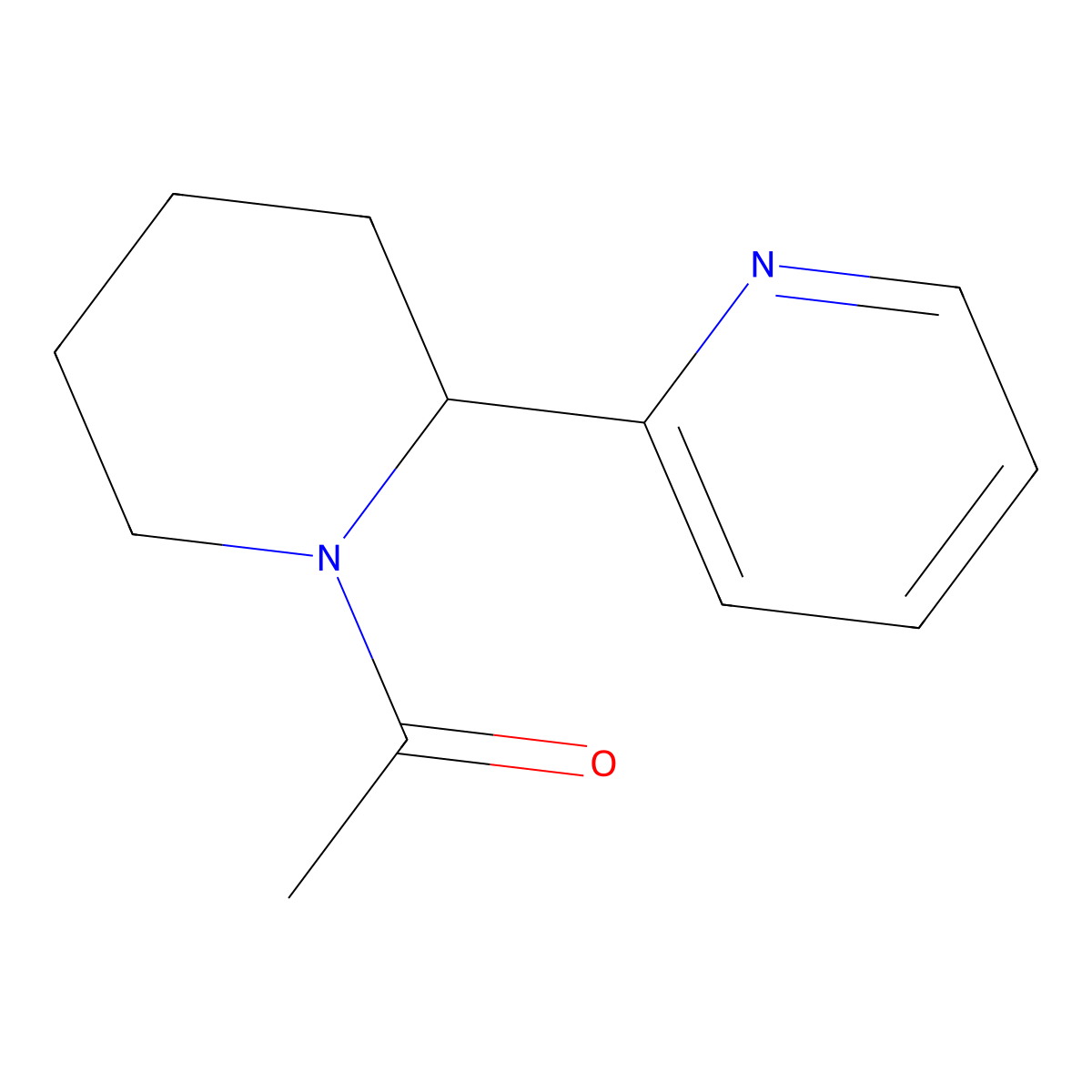 1-(2-(Pyridin-2-yl)piperidin-1-yl)ethanone molecular structure, CAS 1352532-90-1