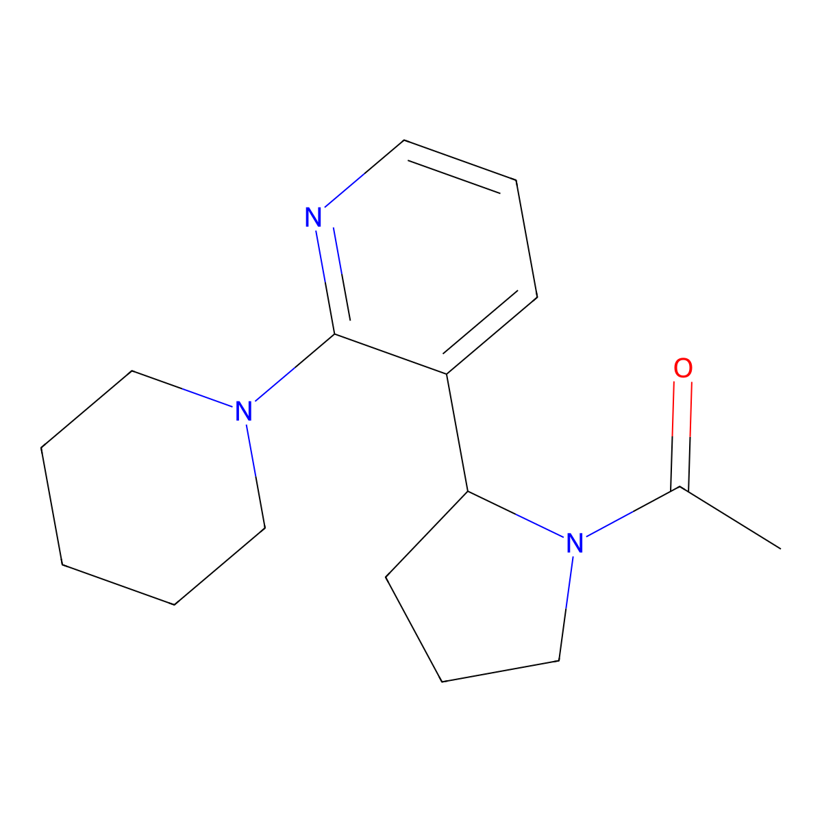 1-(2-(2-(Piperidin-1-yl)pyridin-3-yl)pyrrolidin-1-yl)ethanone molecular structure, CAS 1352533-23-3