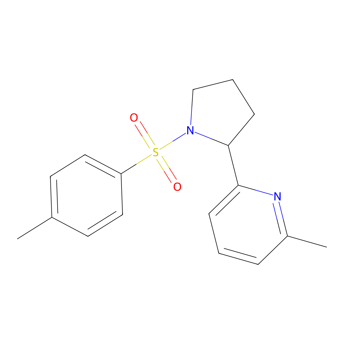 2-Methyl-6-(1-tosylpyrrolidin-2-yl)pyridine molecular structure, CAS 1352533-24-4