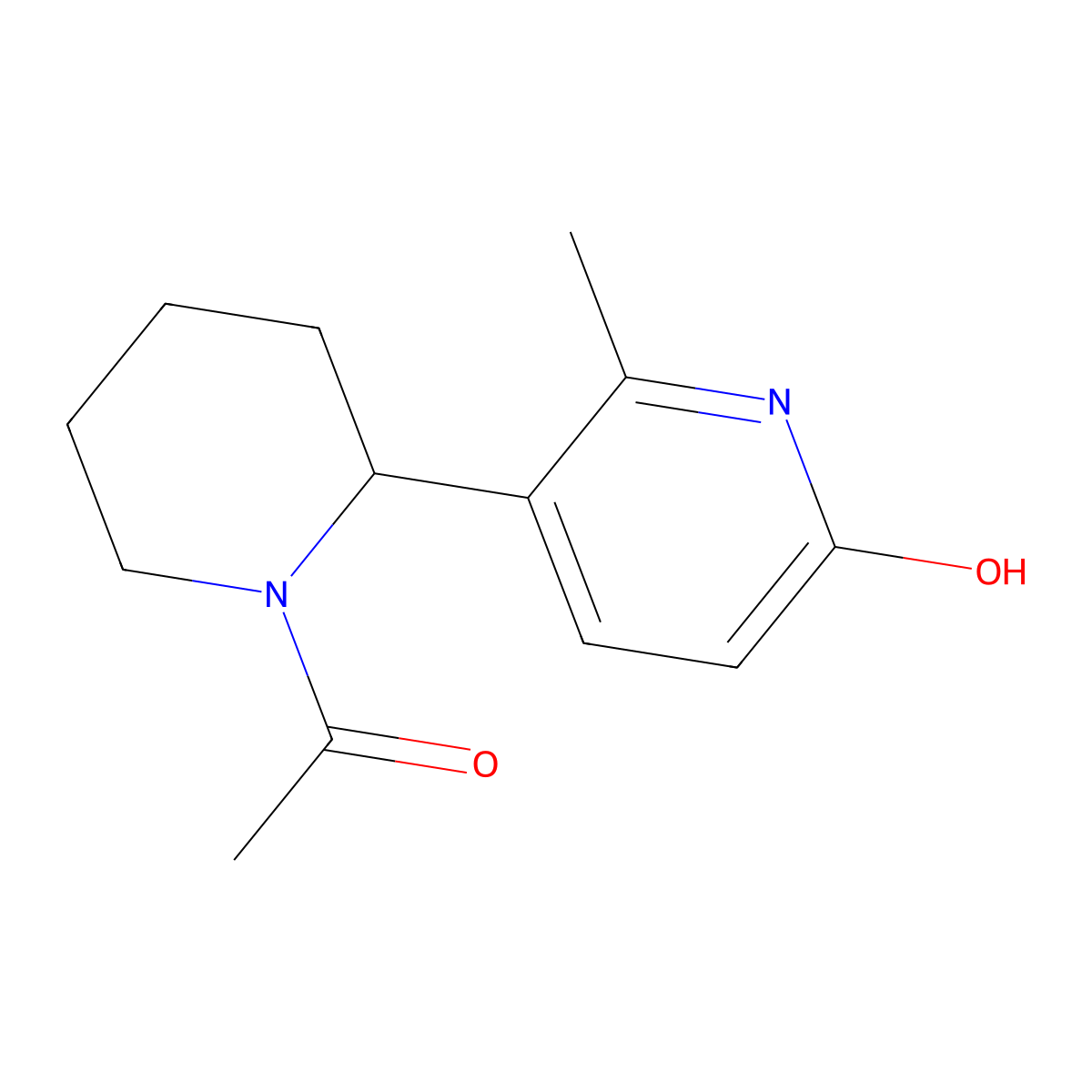5-(1-Acetylpiperidin-2-yl)-6-methylpyridin-2(1H)-one molecular structure, CAS 1352535-28-4