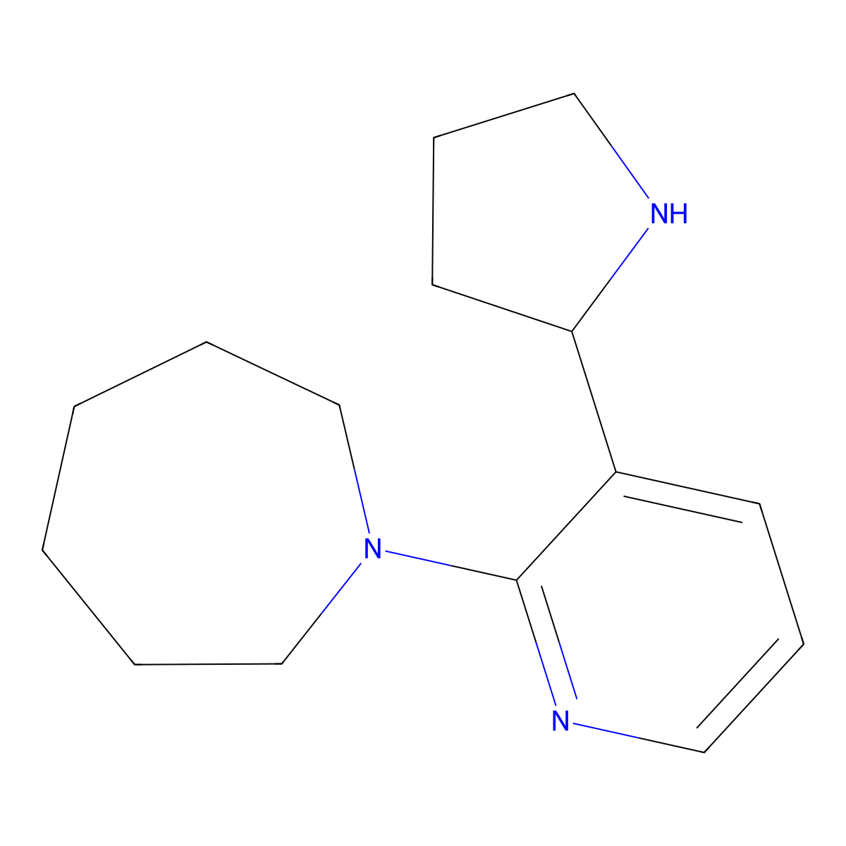 1-(3-(Pyrrolidin-2-yl)pyridin-2-yl)azepane molecular structure, CAS 1352536-38-9